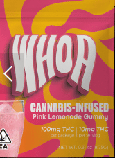 Pink Lemonade Gummy  100mg - WHOA -  - $4 - Edibles