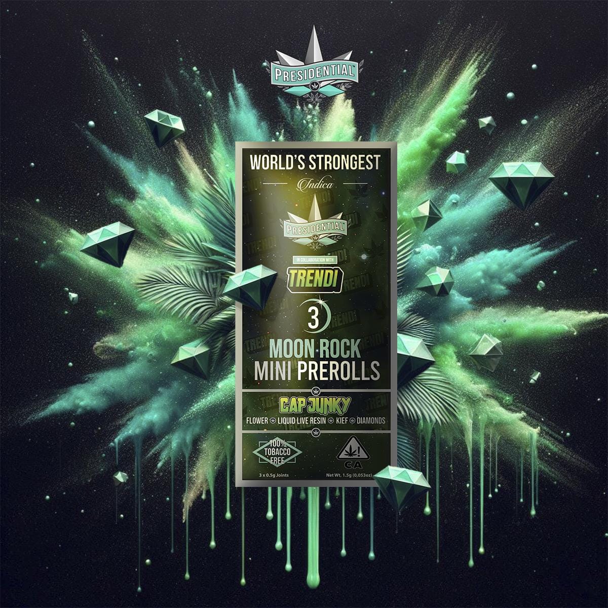 Presidential: Mini Blunts Cap Junky Moonrock
