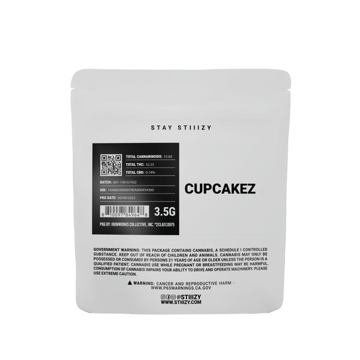 Cupcakez - White Label - Flower - STIIIZY - Eighth - $27.99 - Flower
