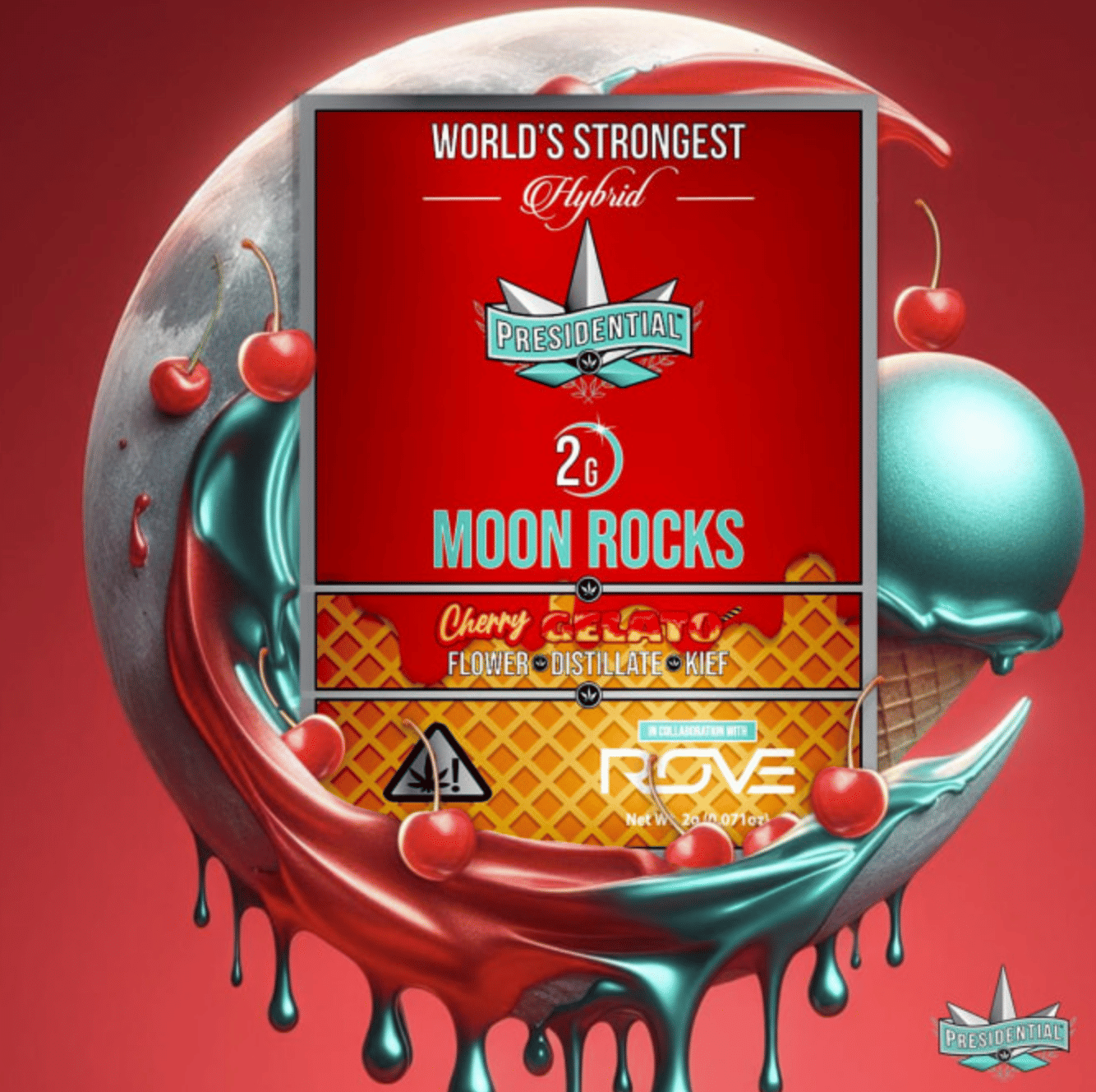 Presidential: Cherry Gelato Moonrock Blunts