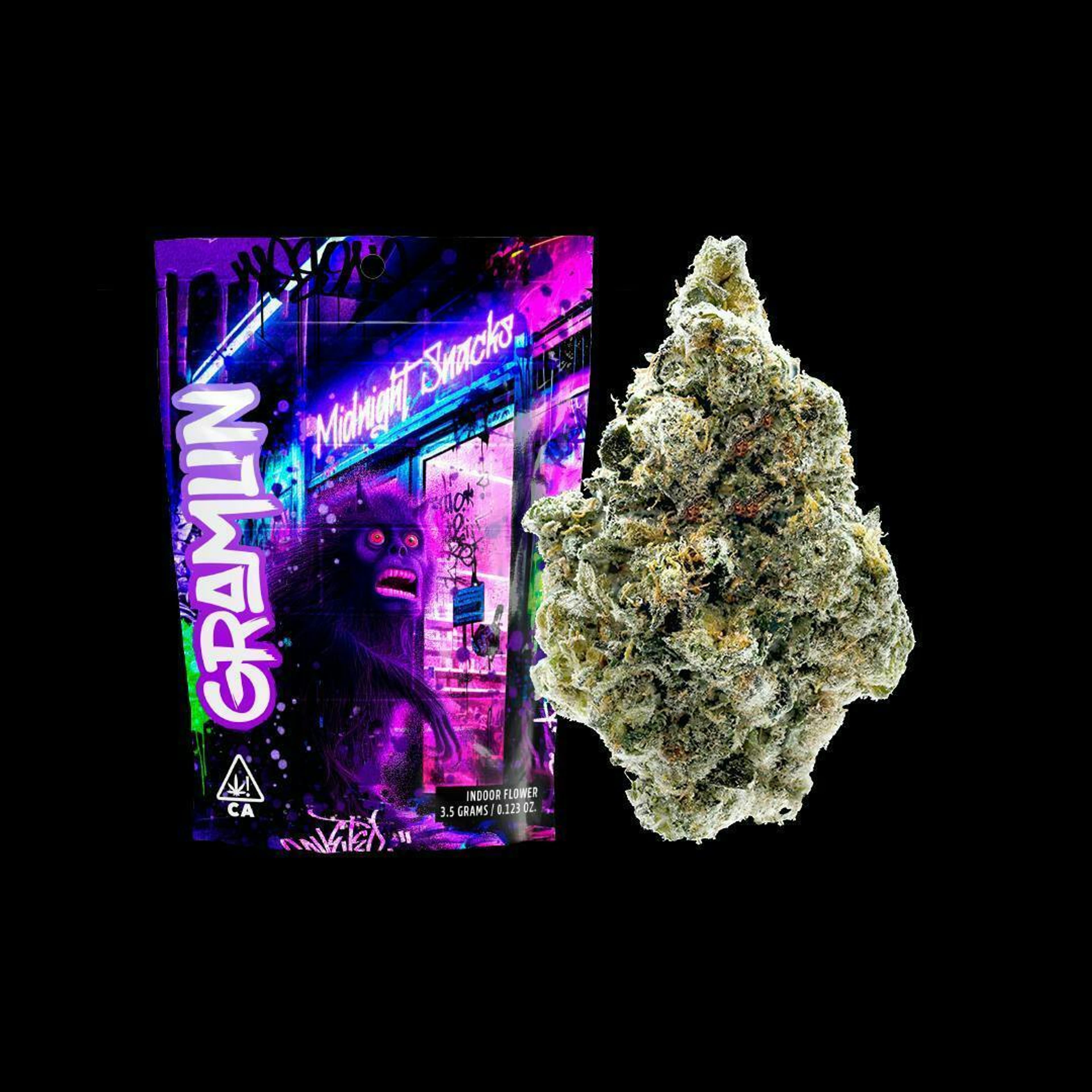 Midnight Snacks - 3.5g - Gramlin - - $30 - Flower