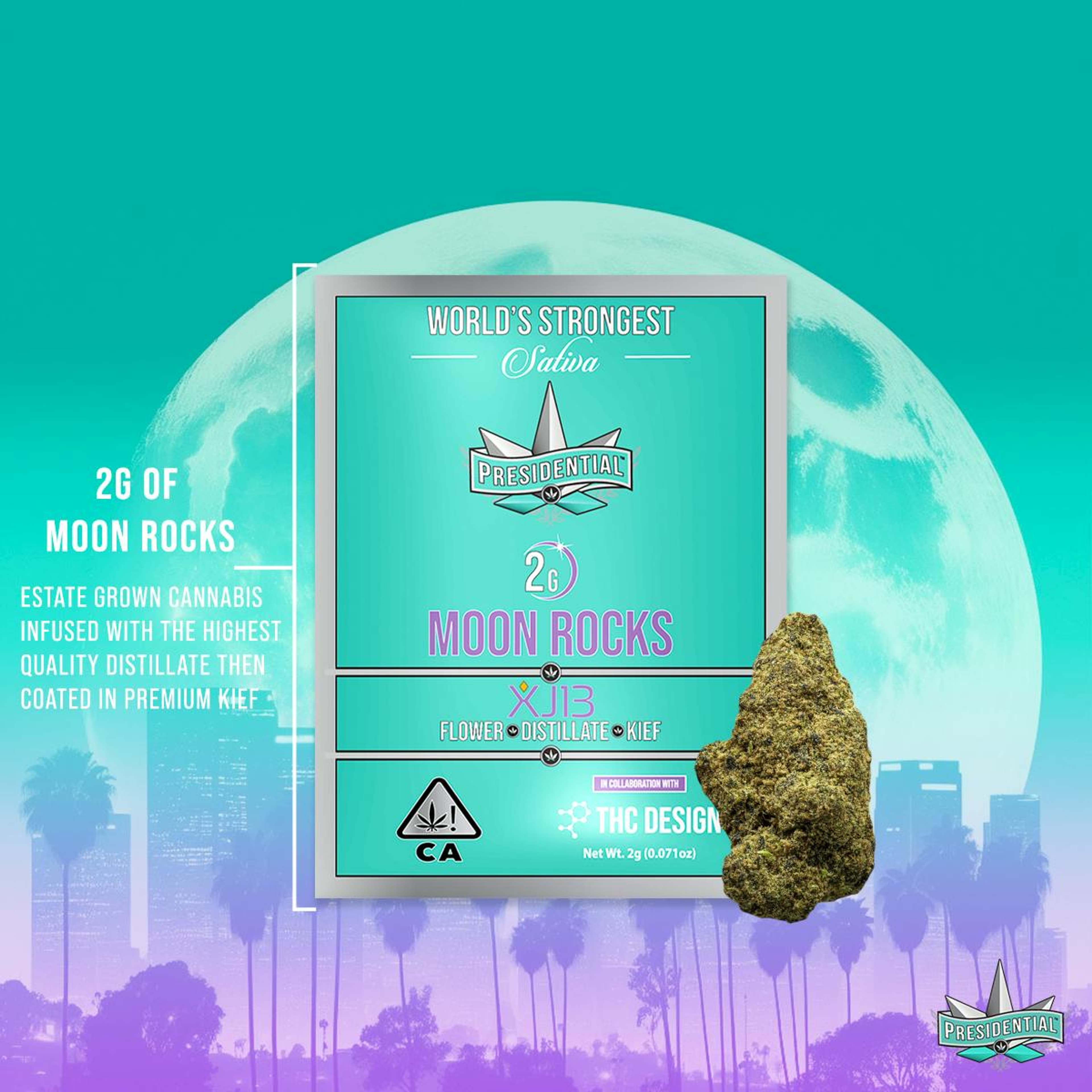 Presidential Moon Rocks - XJ-13 (2g) - Presidential - Presidential Moon Rocks - XJ-13 (2g) - $41 - Infused Flower
