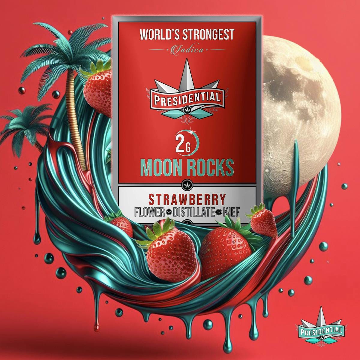 Strawberry Moon Rocks - 2g - Presidential -  - $32 - Flower