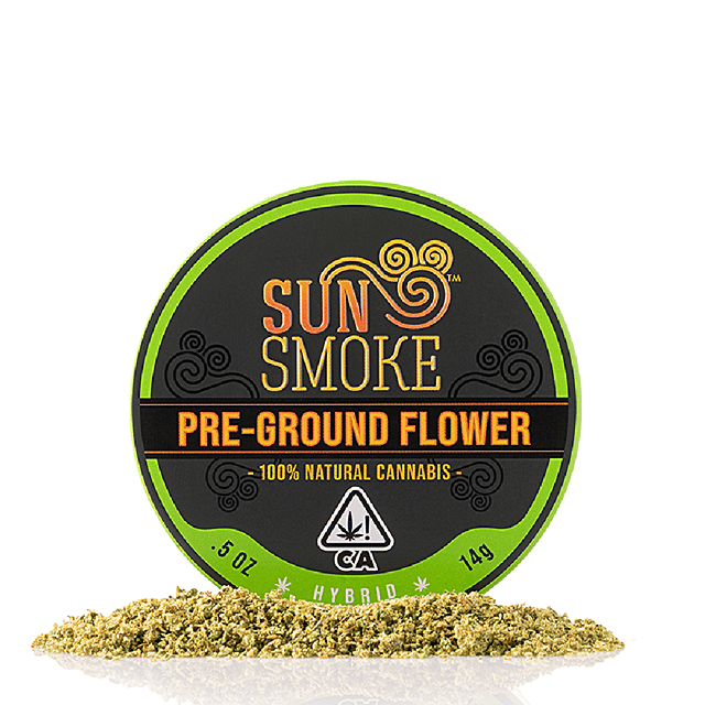 Sun Smoke - 100% Natural Cannabis Pre-Ground Flower - Hybrid Blend