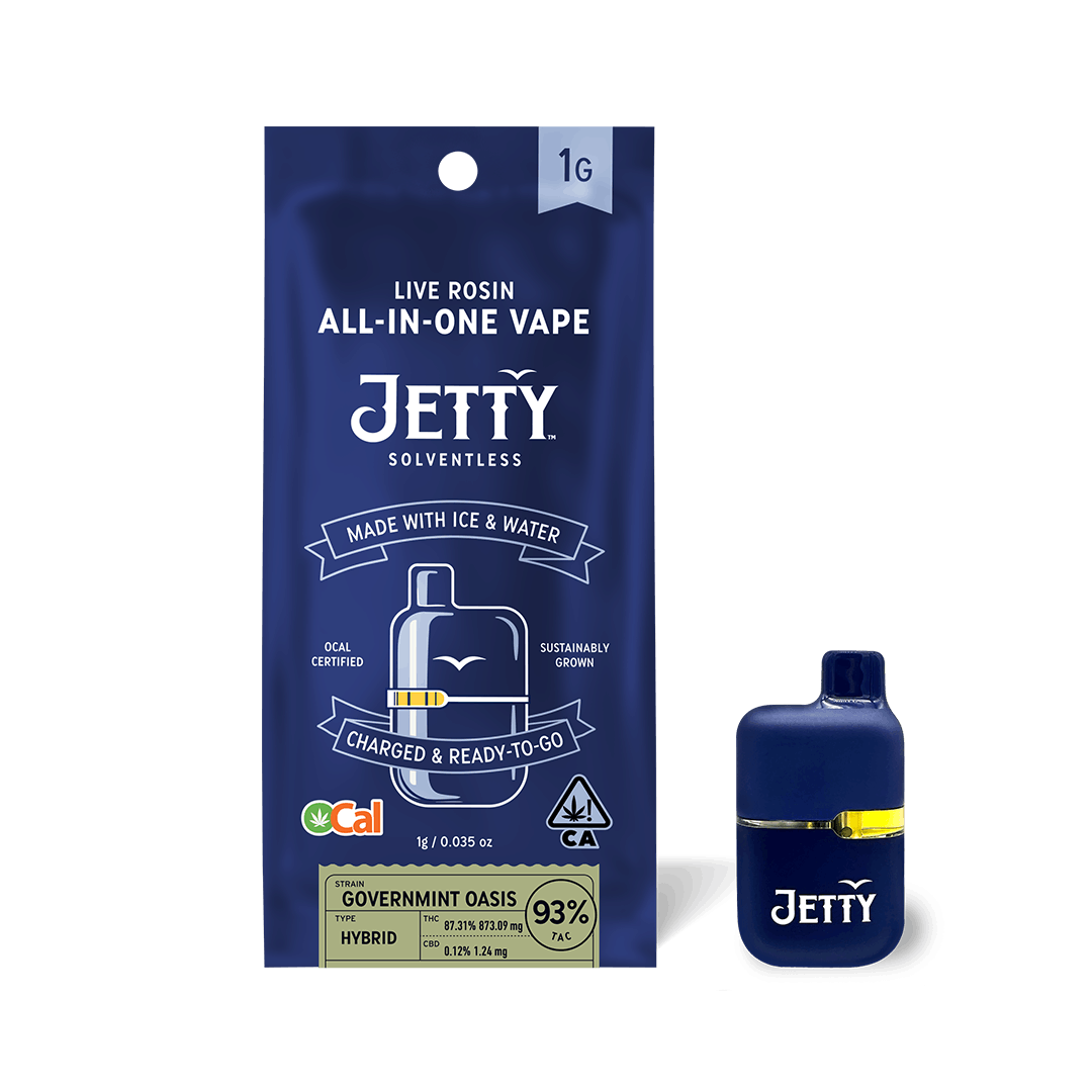Governmint Oasis Solventless Mini Tank AIO 1g - Jetty -  - $70 - Disposable Vapes