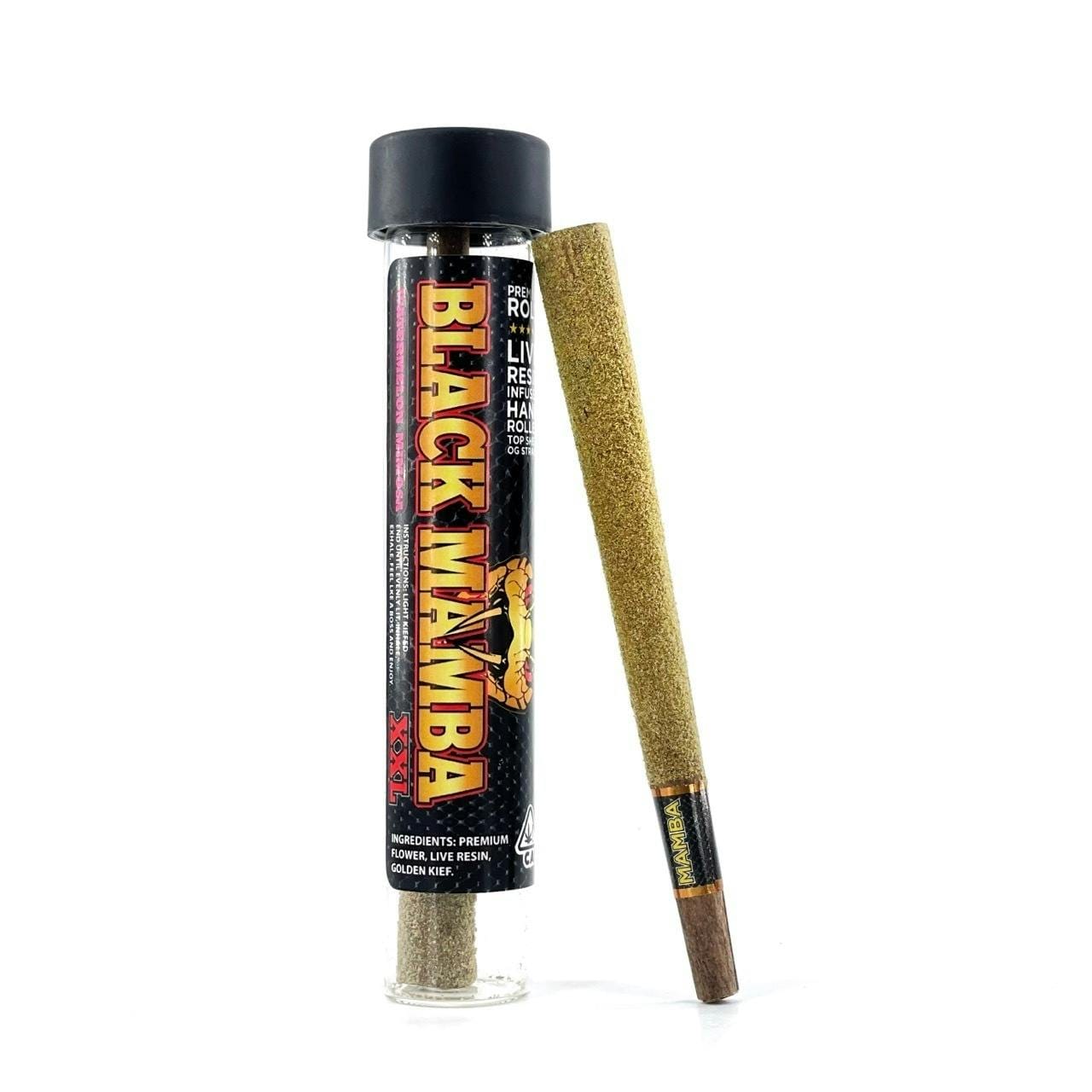 RASPBERRY SHERBET 1.77G BLUNT - BLACK MAMBA -  - $11.82 - Pre-Roll Infused