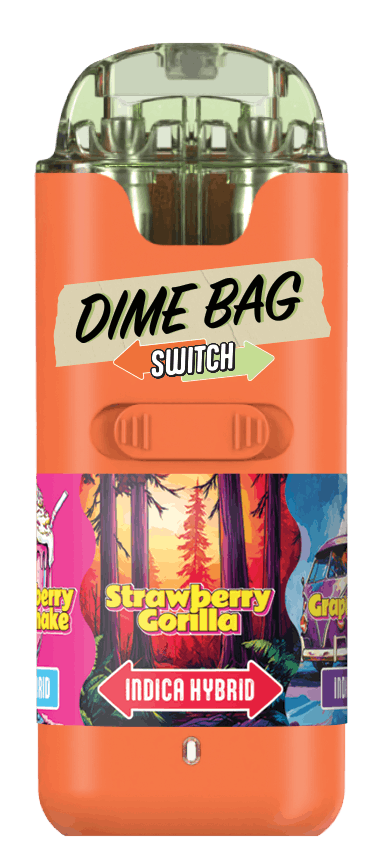 Strawberry Meltshake x Grape Ape - SWITCH - Disposable - Dime Bag - One Gram - $29.99 - Disposable Vape (All-In-One, Battery Built-In)