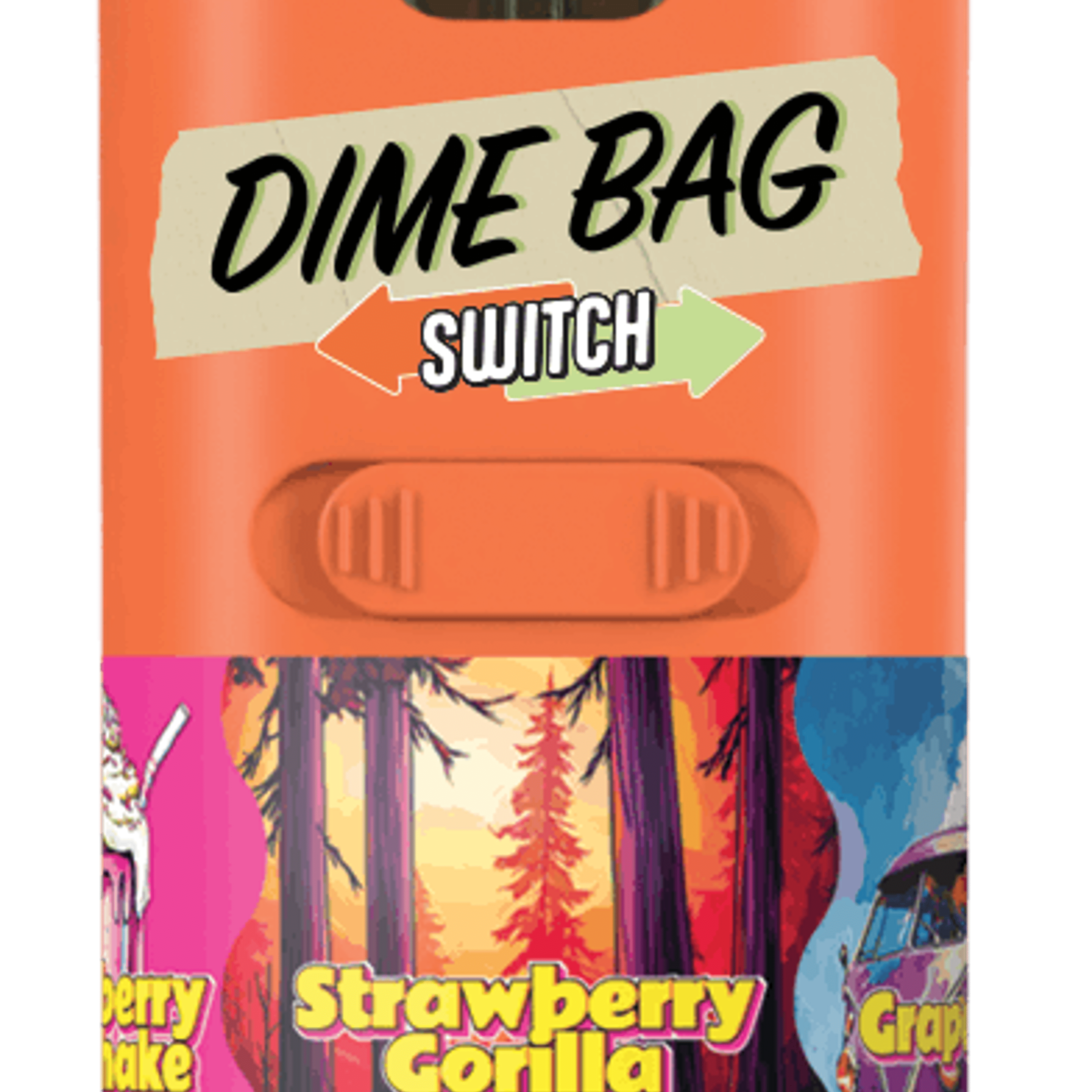 Strawberry Meltshake x Grape Ape - SWITCH - Disposable - Dime Bag - One Gram - $29.99 - Disposable Vape (All-In-One, Battery Built-In)