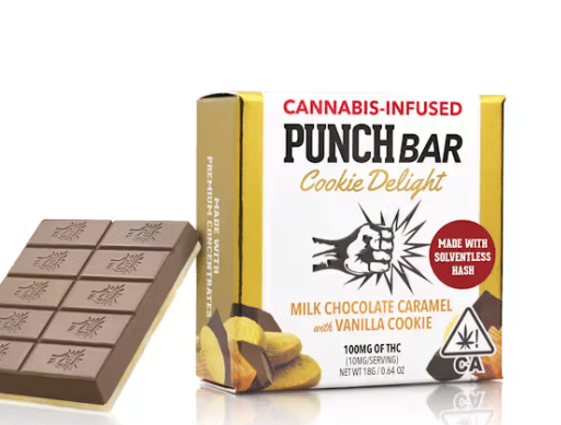 Milk Chocolate Caramel Cookie Delight - PunchBar - 100mg - Punch -  - $8.50 - Edibles