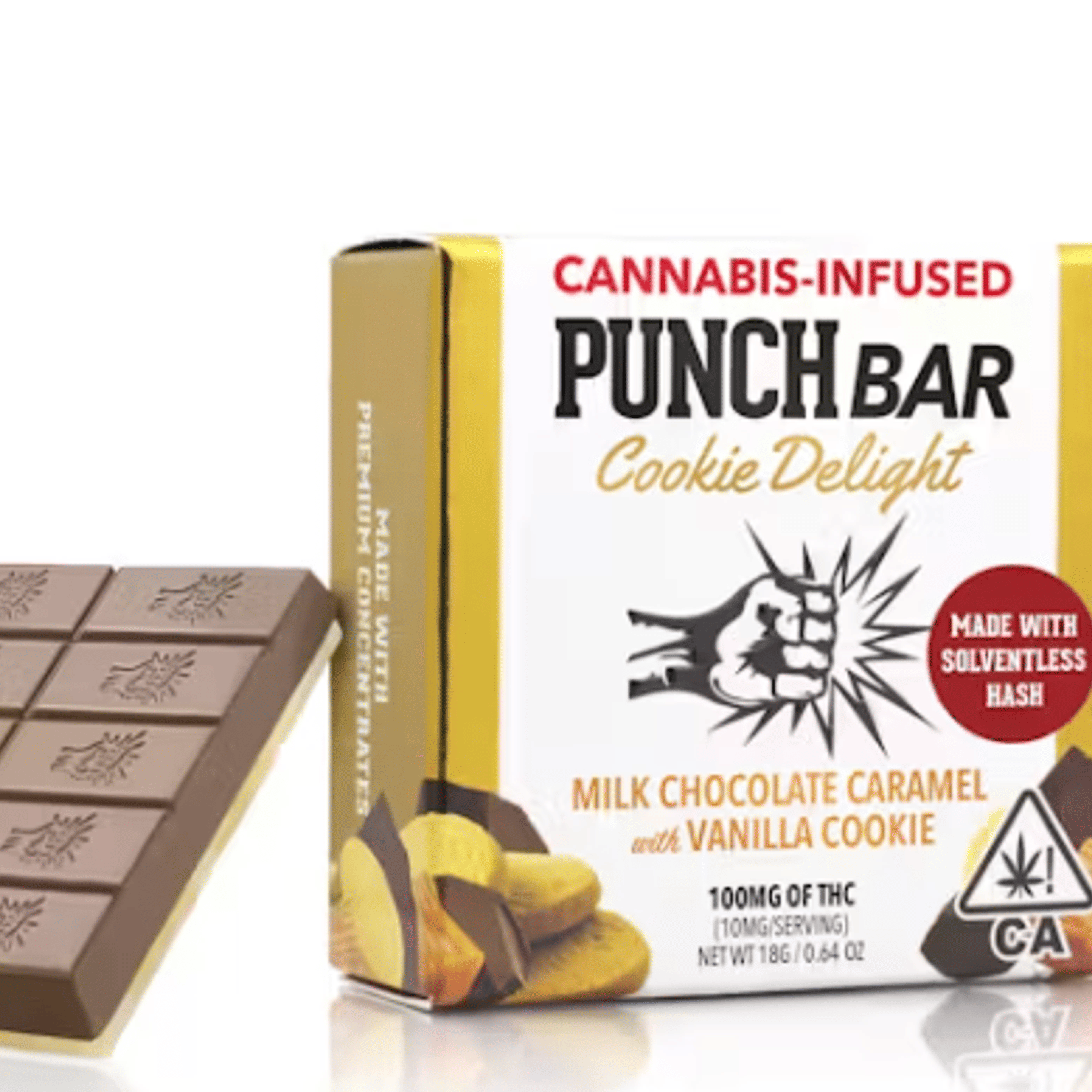 Milk Chocolate Caramel Cookie Delight - PunchBar - 100mg - Punch - - $8.50 - Edibles