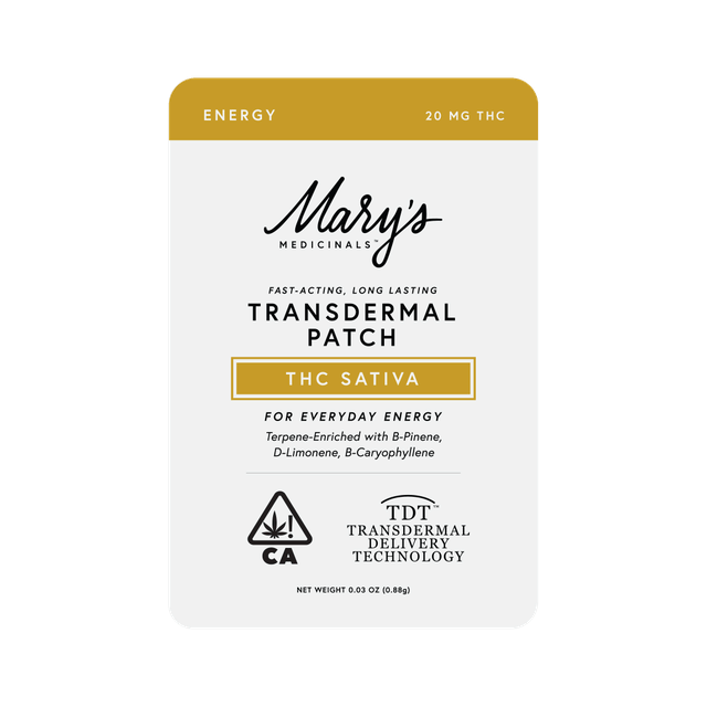 Energy Transdermal Patch - Sativa *SPECIAL PRICING* - Mary's Medicinals - Energy Patch - $9.80 - Topicals