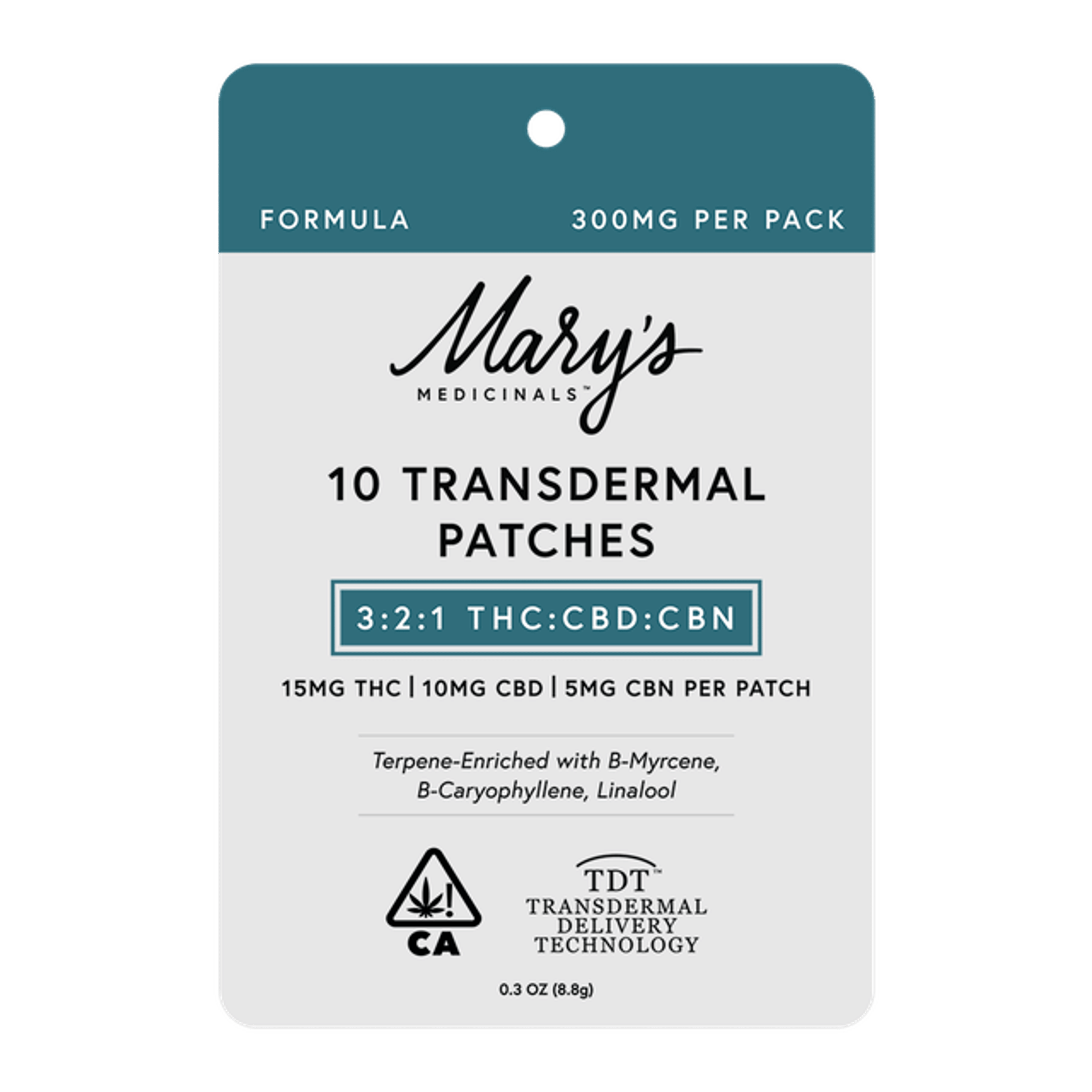 Formula Transdermal Patch - THC:CBD:CBN *SPECIAL PRICING* - Mary's Medicinals - THC Formula Patch - $9.80 - Topicals