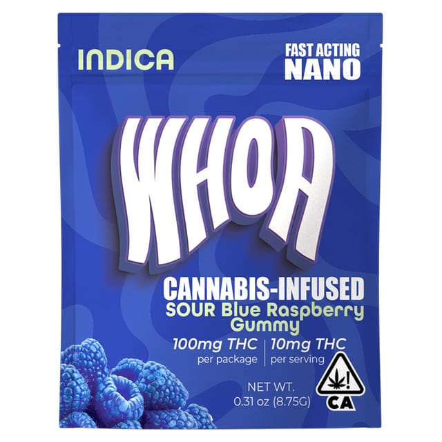 WHOA Edibles: Sour Blue Raspberry