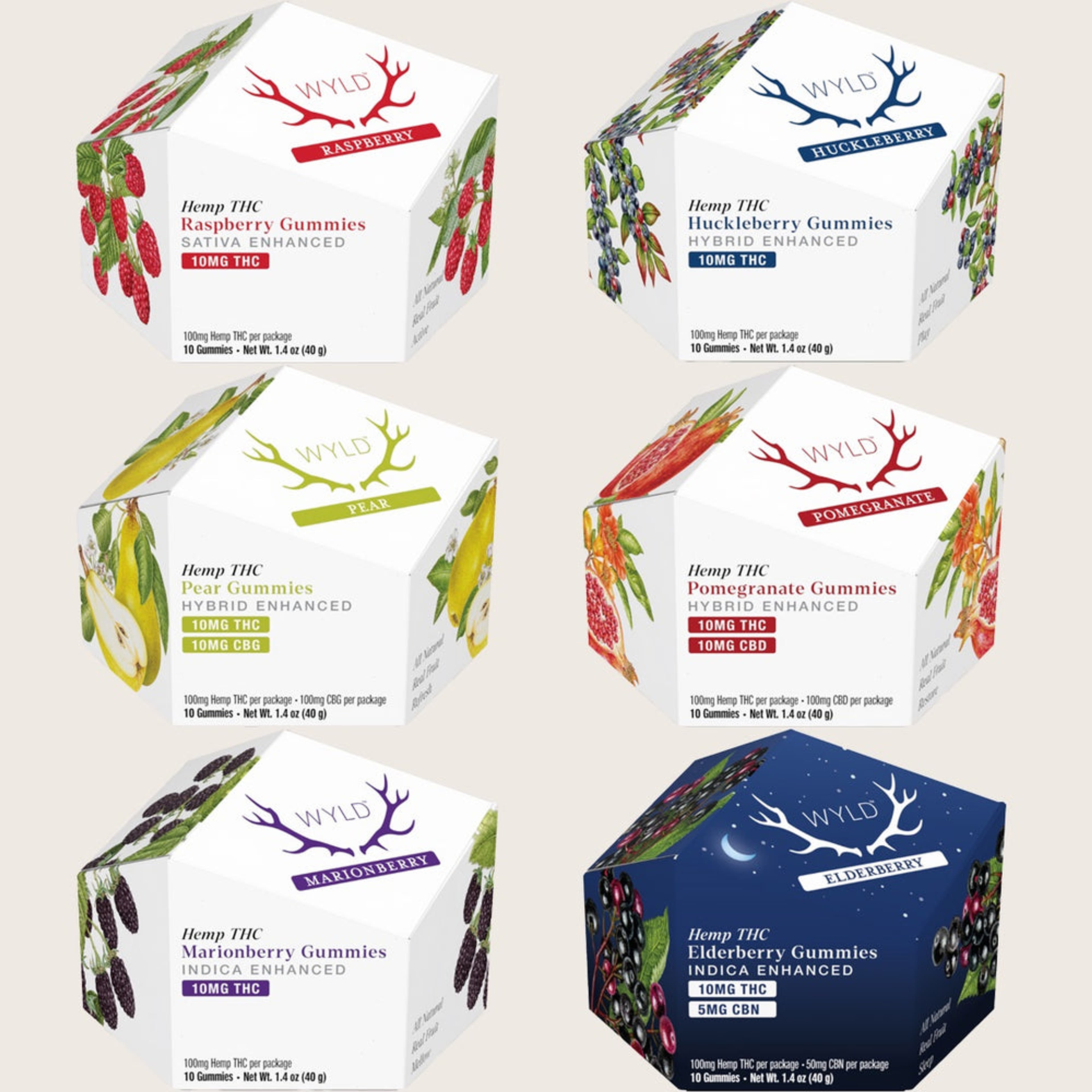 POMEGRANATE 100MG CBD - WYLD - - $19.25 - Edibles