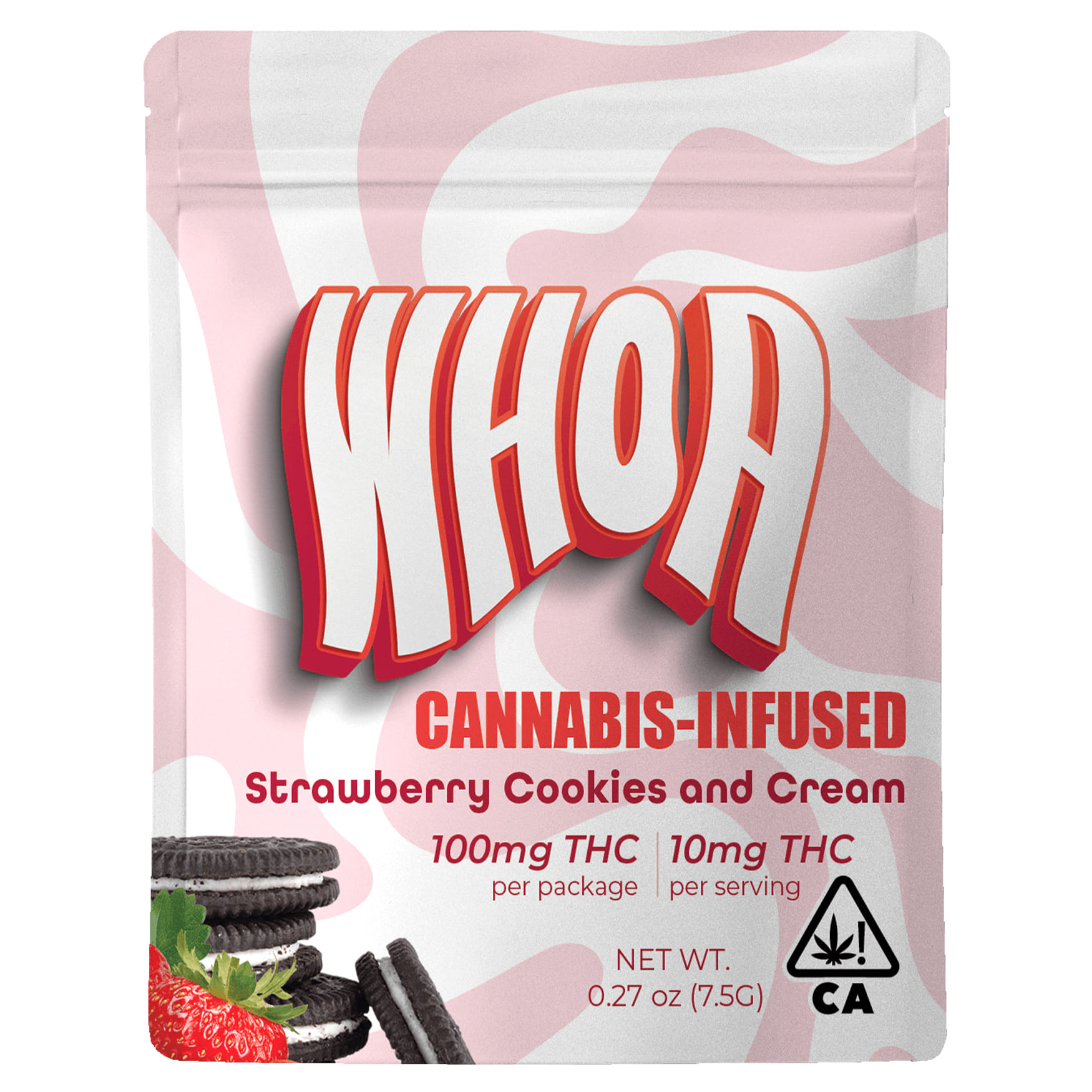 Strawberry Cookies N' Cream  - 100mg Chocolate Bite *B2G1 EVERYDAY* - WHOA - Strawberry Cookies N' Cream - $10 - Edibles