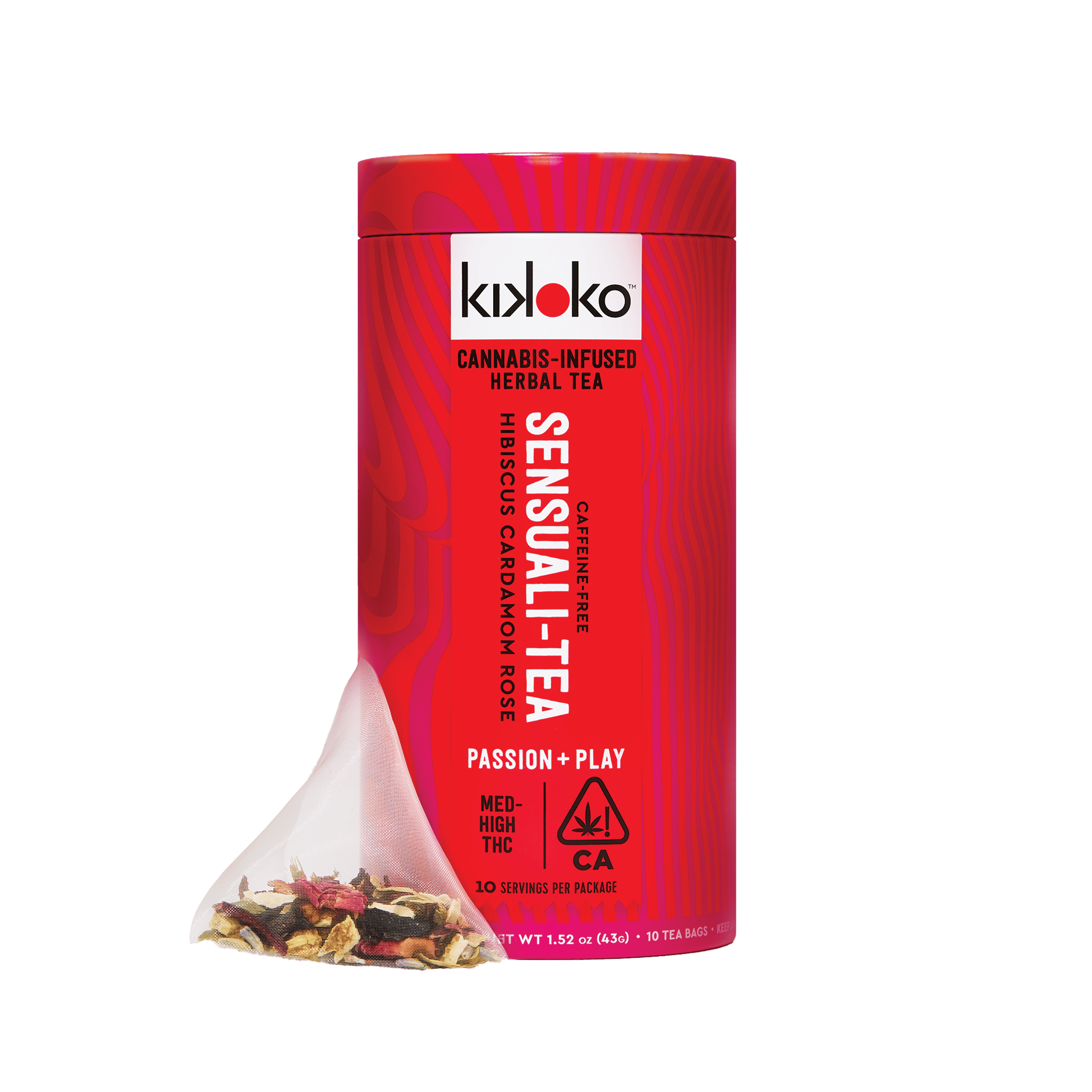Sensuali-Tea - Tin - Kikoko - 43g (10-Pack) - $59.99 - Edibles