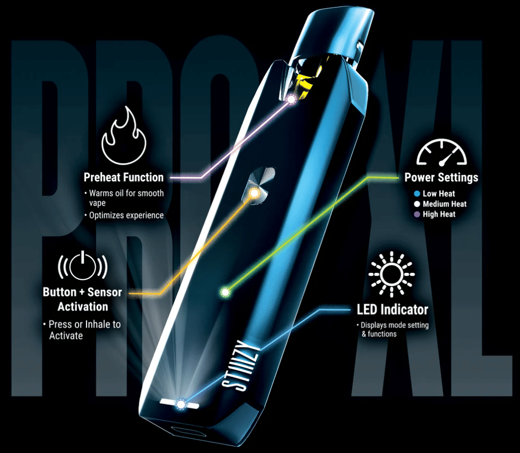 STIIIZY PRO | XL Battery - Black - STIIIZY -  - $25 - Accessories