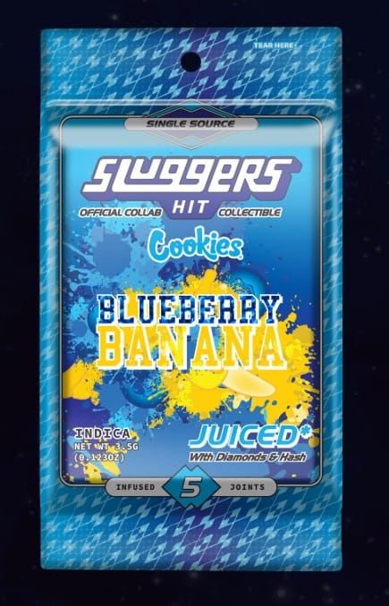 $49.98 - Blueberry Banana Sluggers Hit 5Pk Pre Rolls - Sluggers Hit -  - $36 - Pre-Rolls