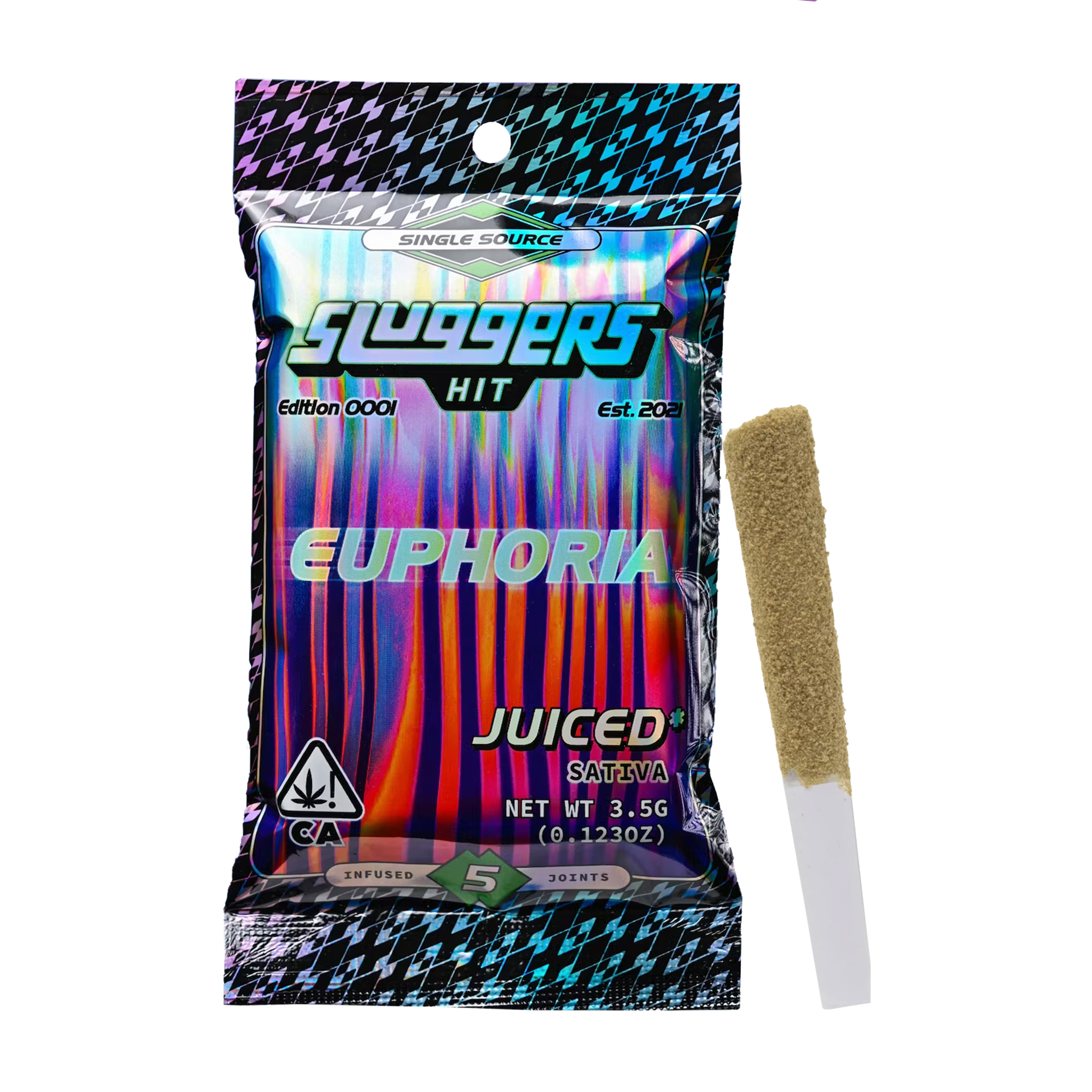 Euphoria - 5pk Infused Prerolls - Sluggers - Euphoria (S) - $35.15 - Pre-Rolls