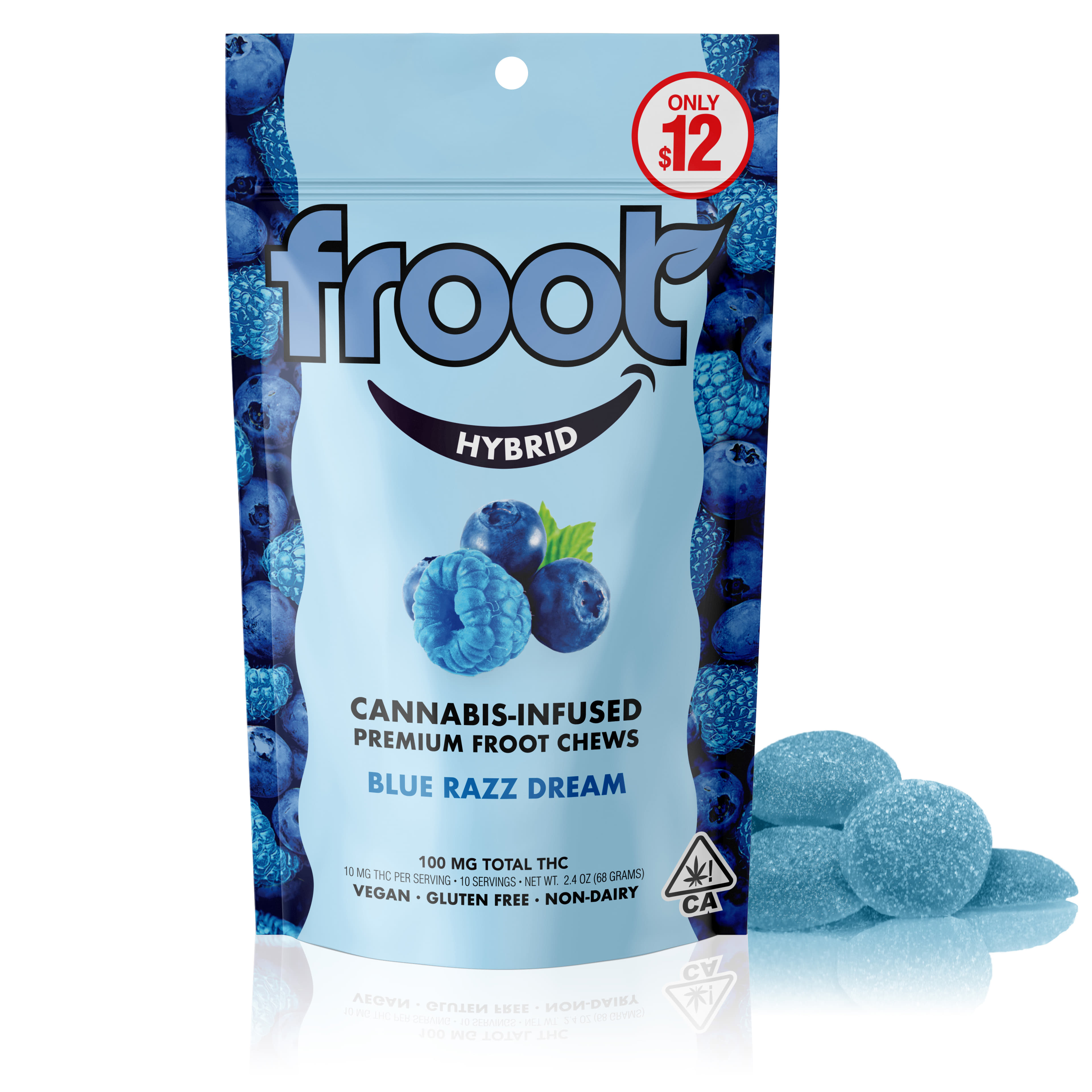 Blue Razz Dream Gummies - 100mg - FROOT - - $12 - Edibles