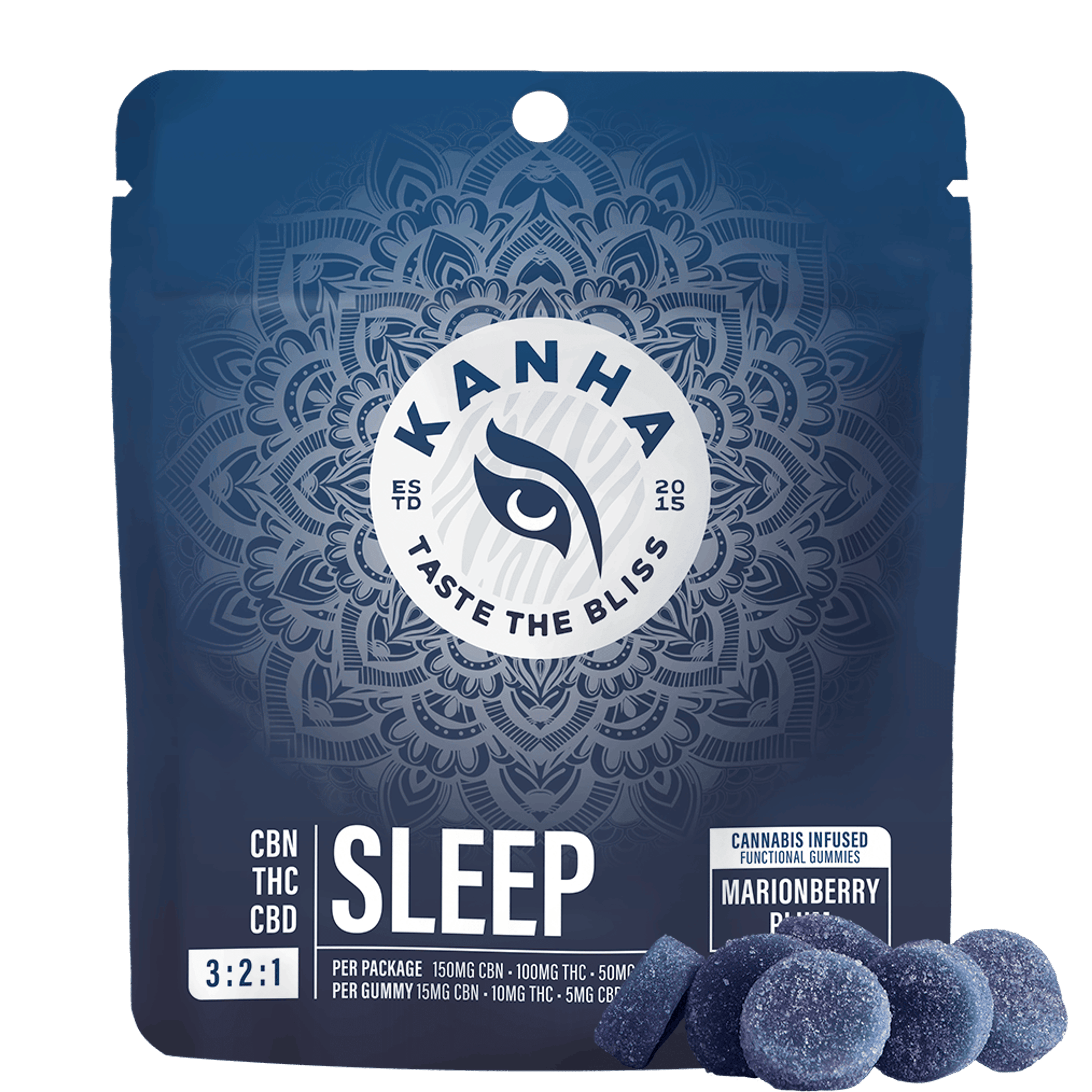 Marionberry Plum SLEEP Gummies - Kanha - 10 Piece - $22 - Edibles