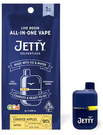 Solventless AIO Mini Tank 1g - JETTY EXTRACTS - White Cookies (H) - $70 - Vape Cartridges