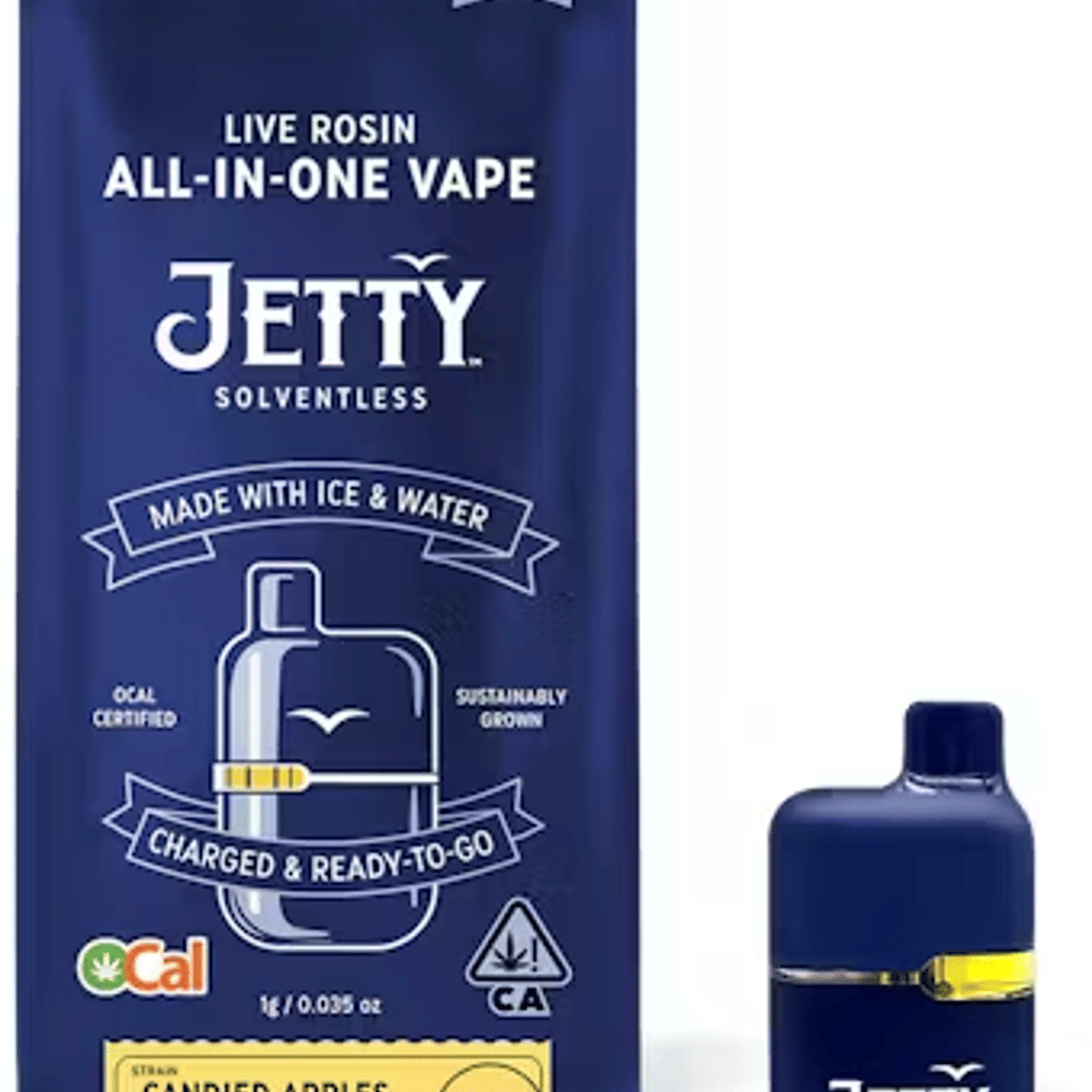 Solventless AIO Mini Tank 1g - JETTY EXTRACTS - White Cookies (H) - $70 - Vape Cartridges