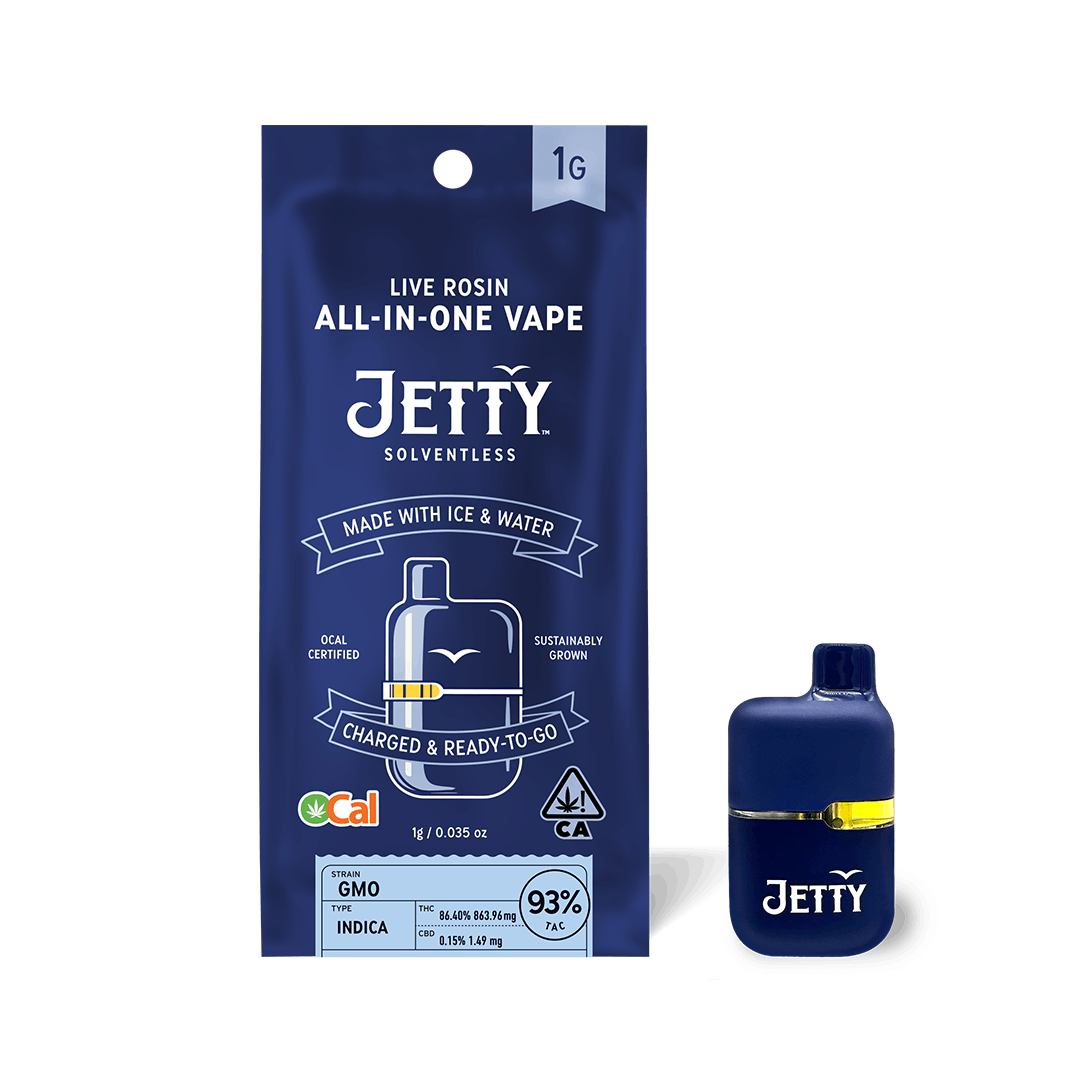 elf bar vape uk Jetty: GMO Solventless Rosin Mini Tank - 1g Disposable - Jetty Extracts
