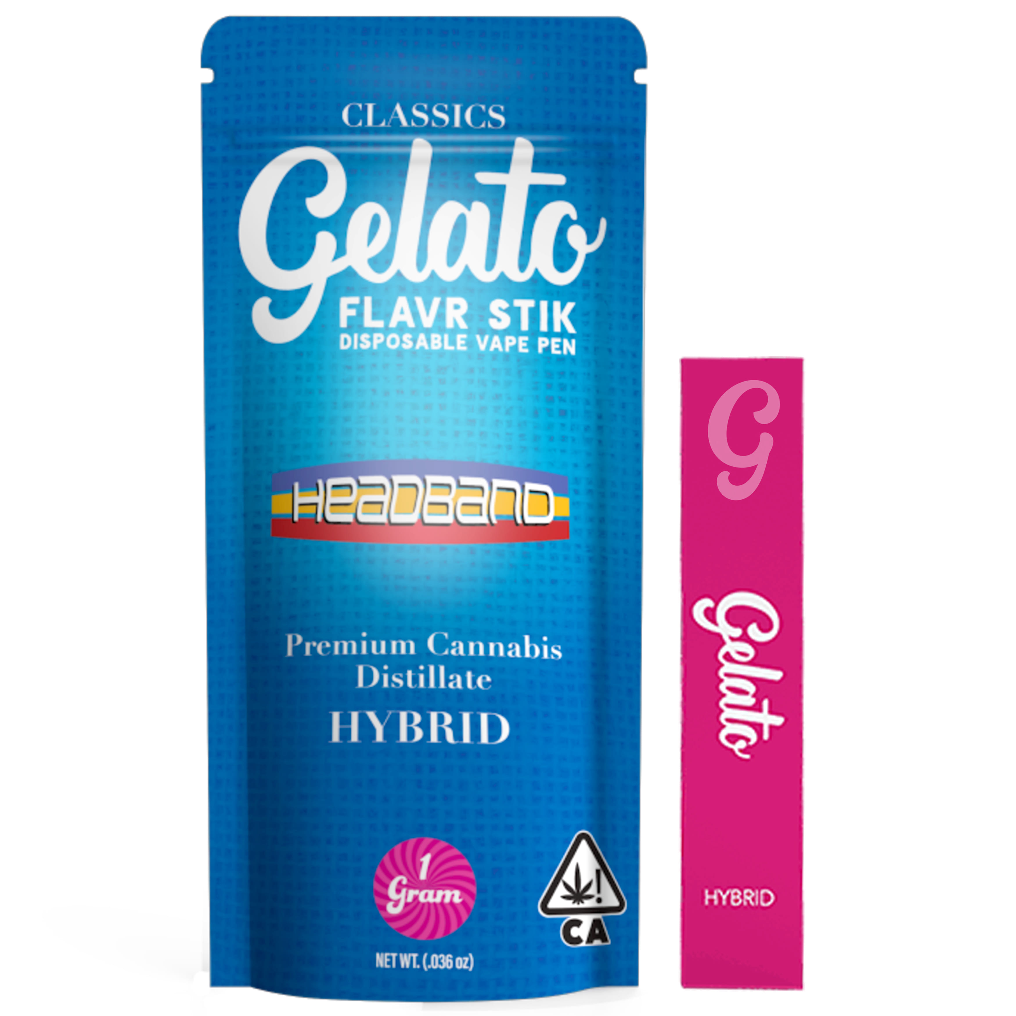 Headband - Classic 1g AIO - Gelato Canna Co. - Headband (H) - $22 - Cartridges