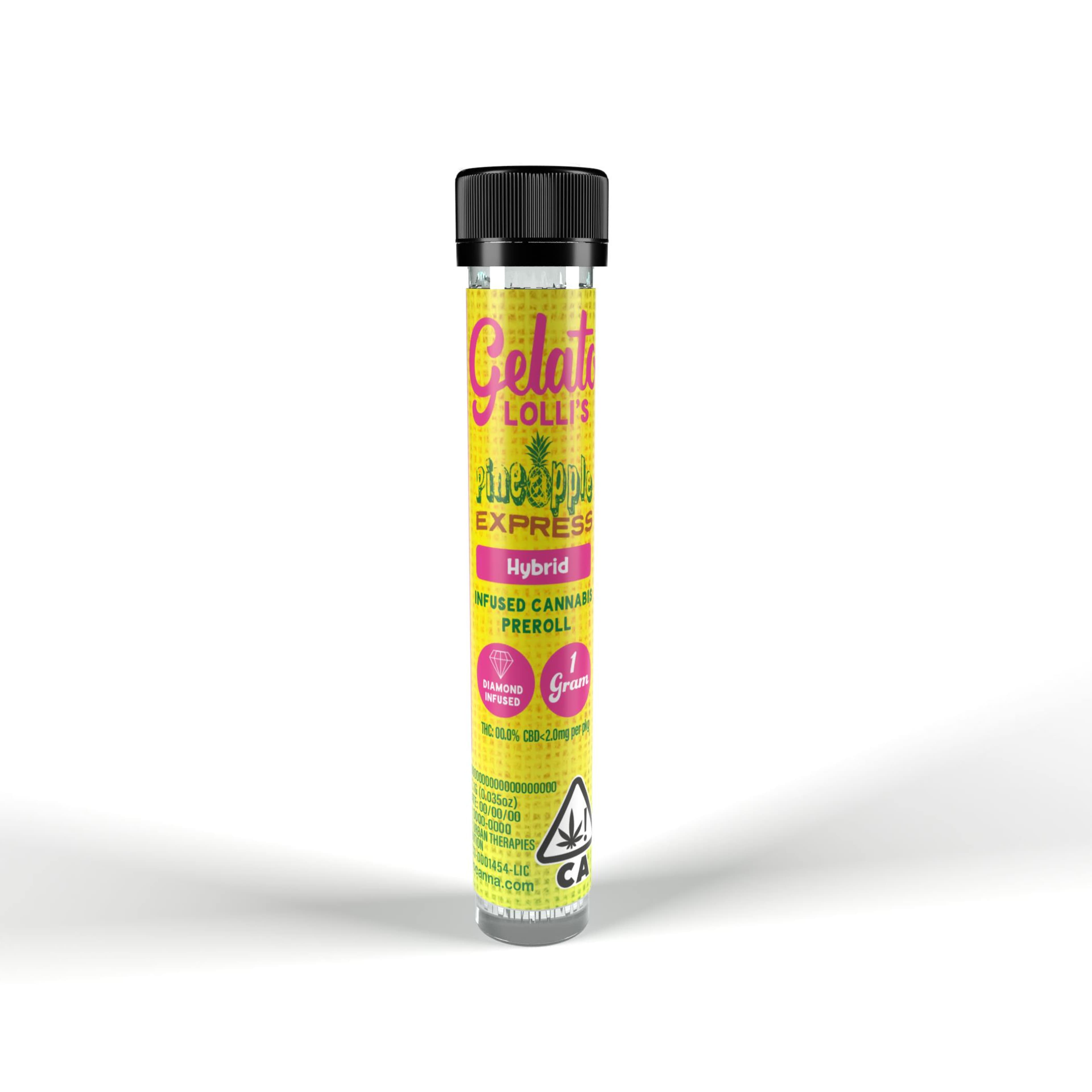 Pineapple Express 1.2G Lolli - Gelato - - $12 - Infused Pre-Rolls