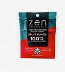 Indica Fruit punch 100mg 10pc - Zen -  - $8.25 - Edibles