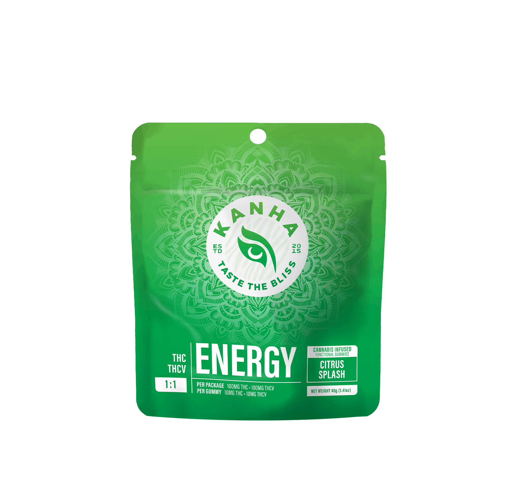 ENERGY CITRUS SPLASH 1:1 THCV 10MG 10PK - KANHA -  - $20 - Edible (weight - each)