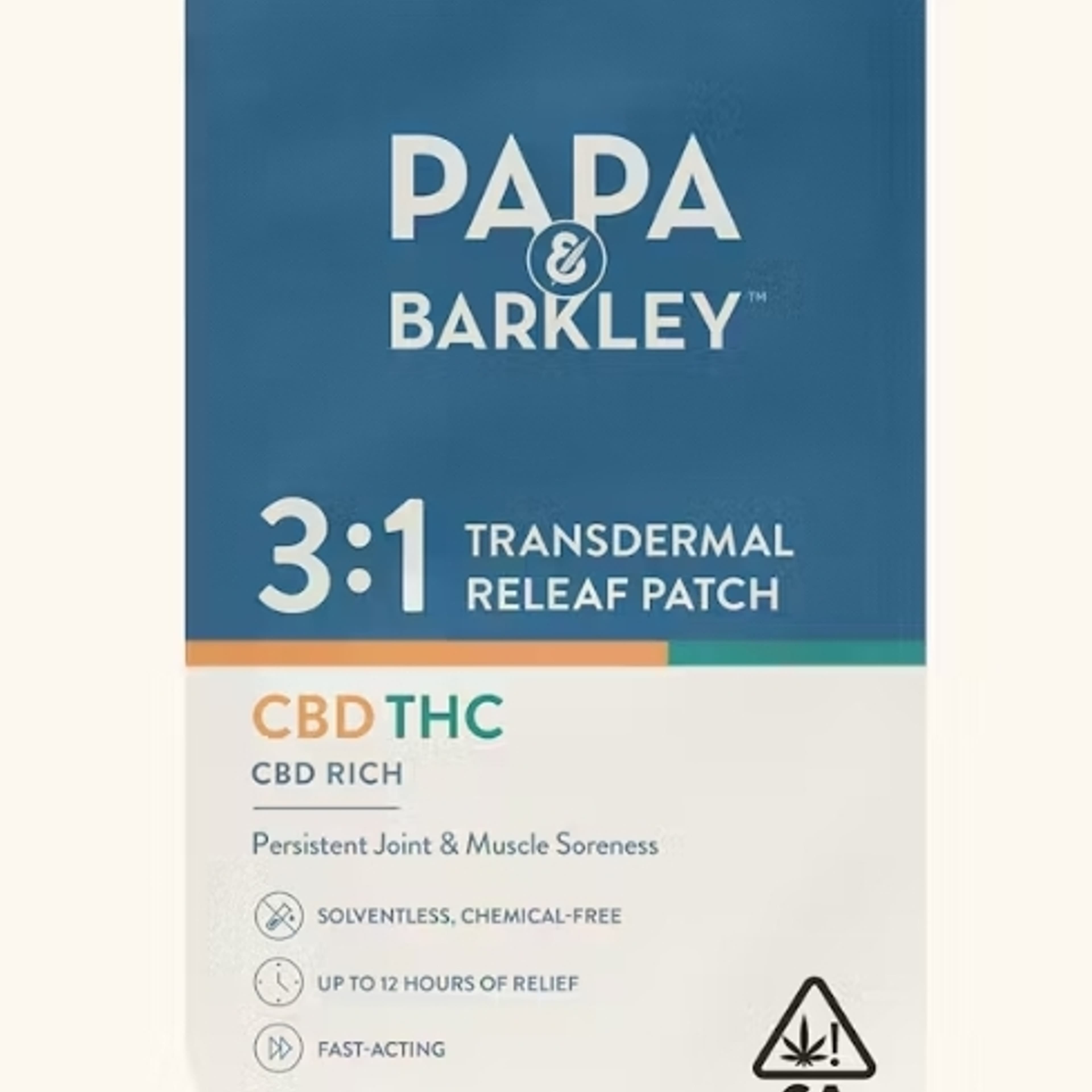 P&B: Transdermal Patch: 3:1 CBD/THC: Releaf - - $12 - Topicals