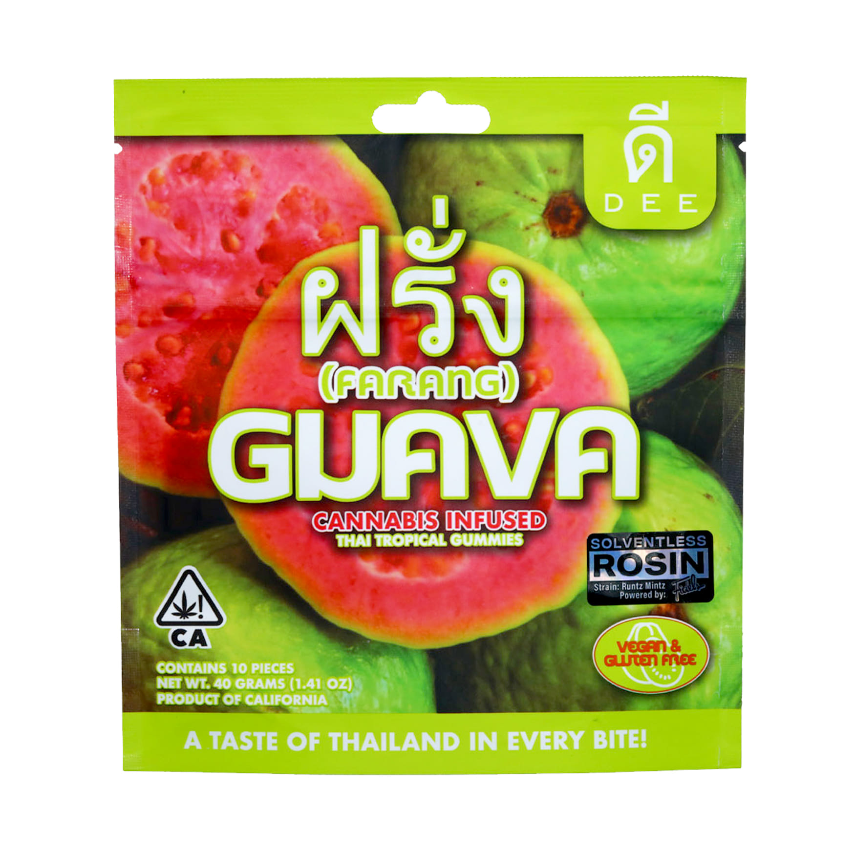 Guava Rosin Gummies - 10pk - Dee Thai - Guava - $9.99 - Edibles