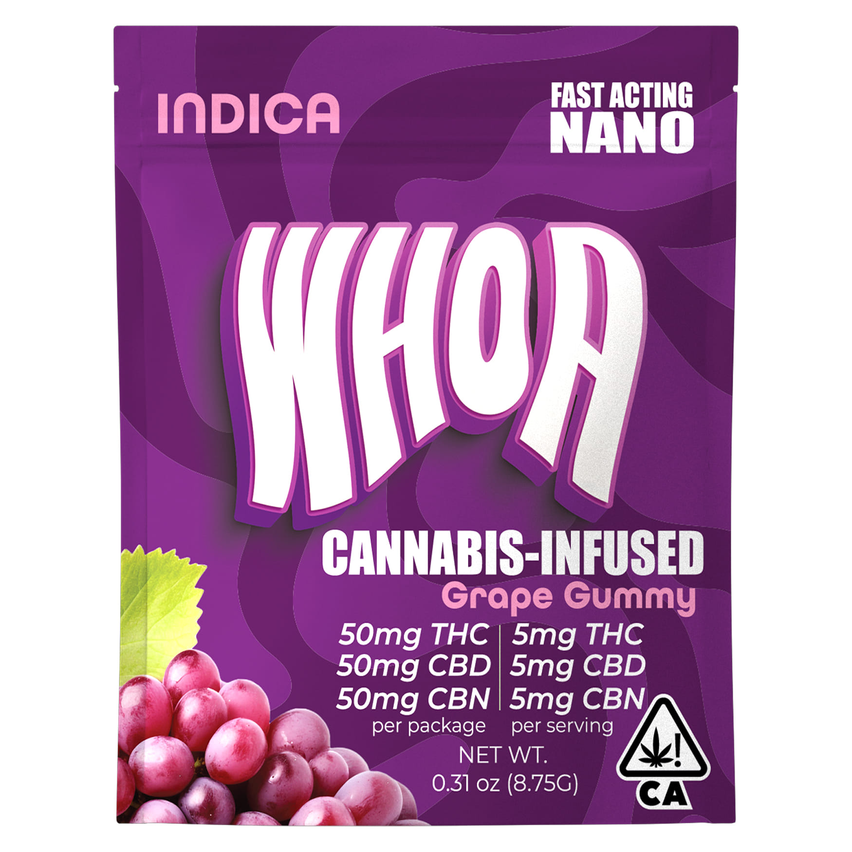 Grape 1:1:1 Sleep - 50mg THC/CBD/CBN Gummy *B2G1 EVERYDAY* - WHOA - Grape 1:1:1 - $10 - Edibles