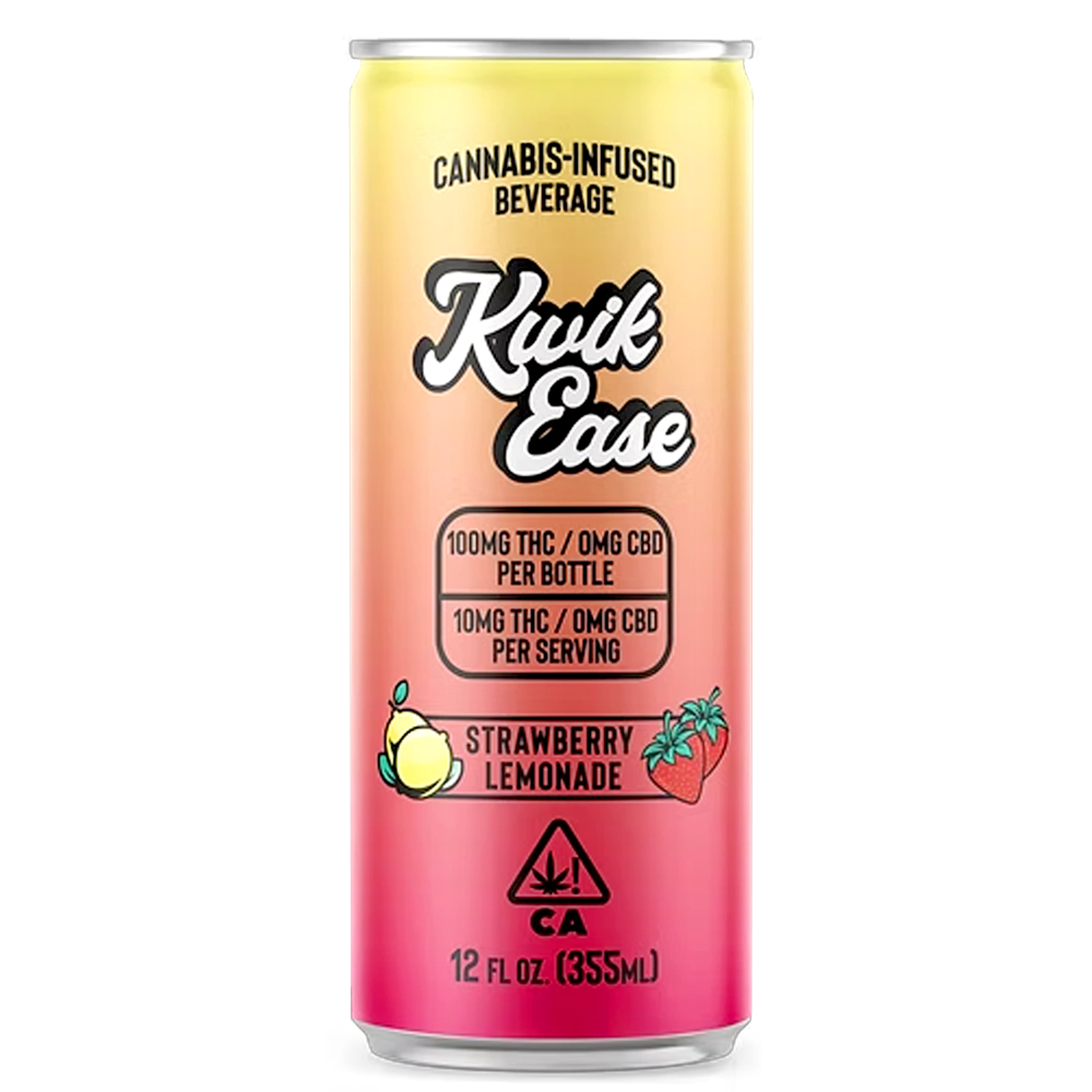 Strawberry Lemonade (H) - 100mg *B2G1 EVERYDAY* - Kwik Ease - Strawberry Lemonade (H) - $10 - Edibles