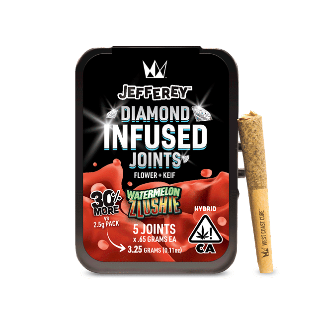 Watermelon Zlushie | Jefferey | .65g x 5 Liquid Diamond Pre-Roll Pack