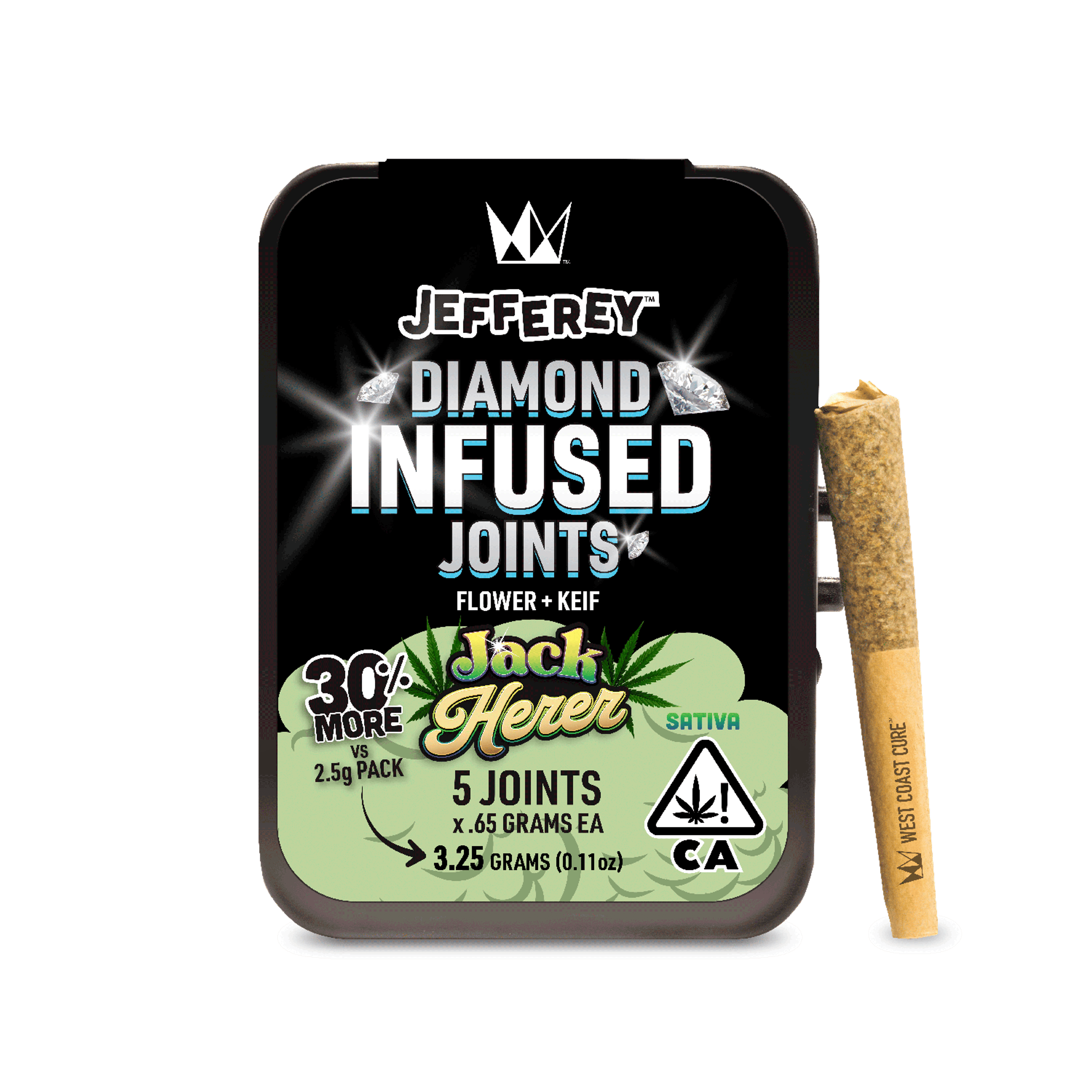 Jeffery - Jack Herer 5pk Infused Pre-Rolls - West Coast Cure - null - $32 - Pre-Rolls