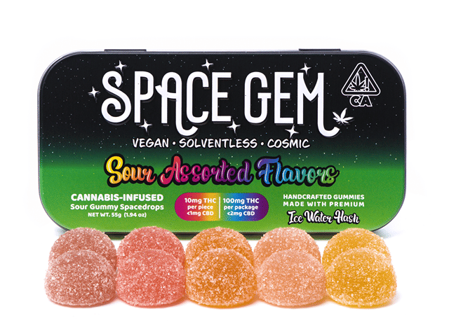 Sour Spacedrops Gummies 100mg