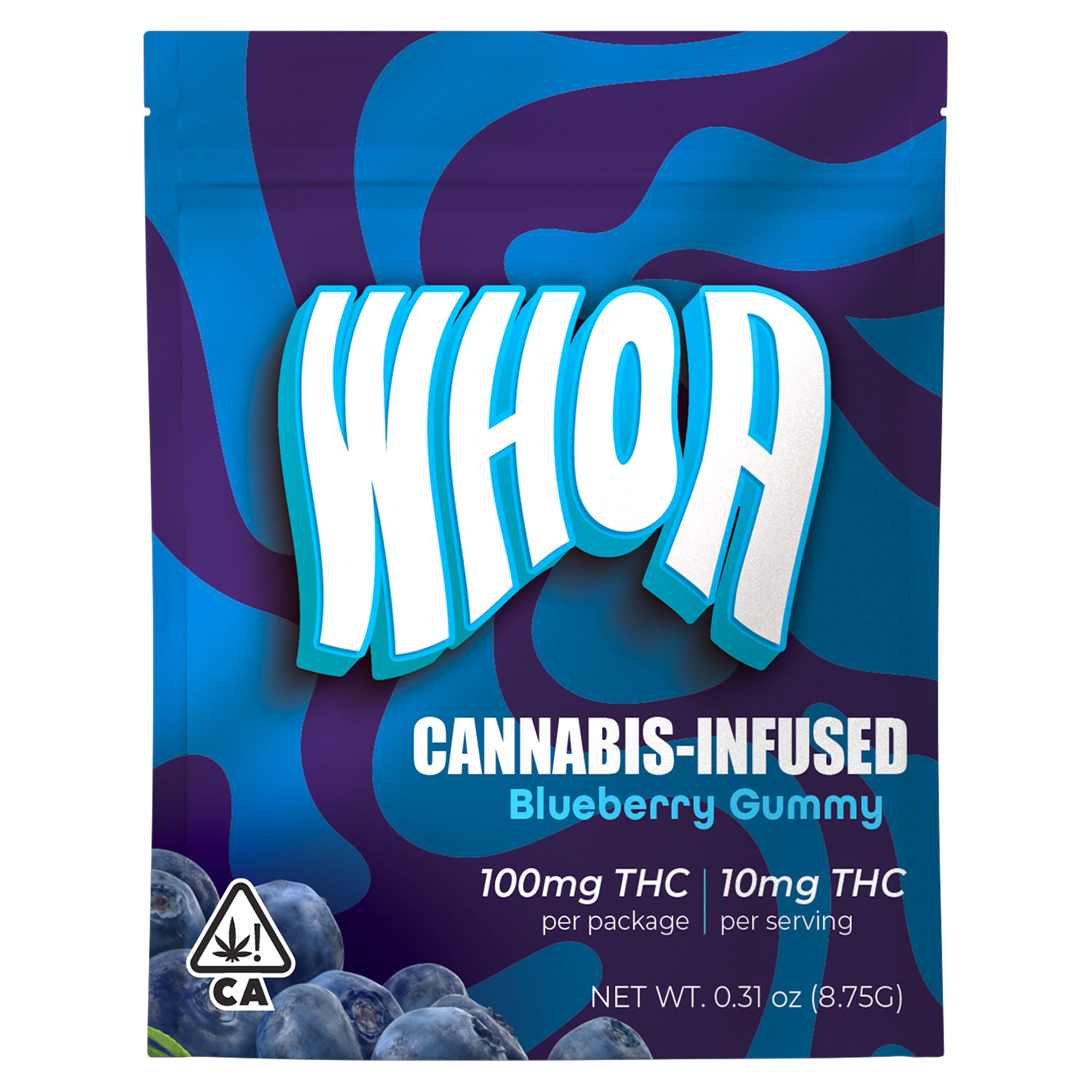 Blueberry (I) 100mg Gummy **B2G1 EVERYDAY** - WHOA Edibles - Blueberry - $10 - Edibles