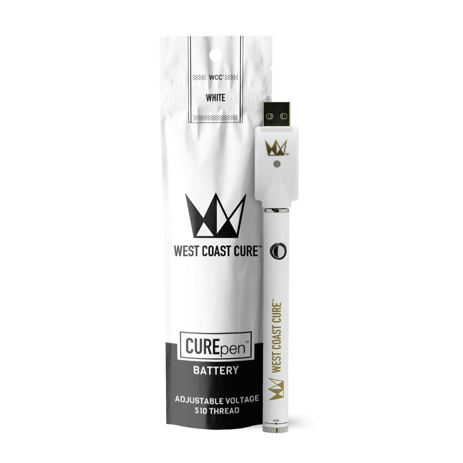 White WCC Battery - West Coast Cure -  - $13.66 - Accessories
