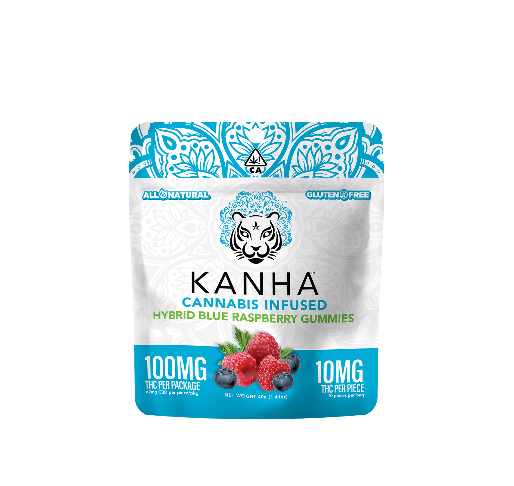 BLUE RASPBERRY 10MG 10PK - KANHA -  - $13 - Edible (weight - each)