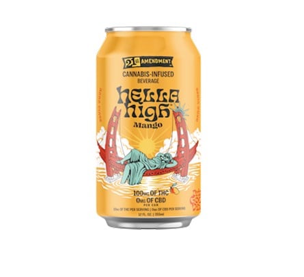 21ST AMENDMENT HELLA HIGH MANGO | 100 MG | MANZANITA NATURALS