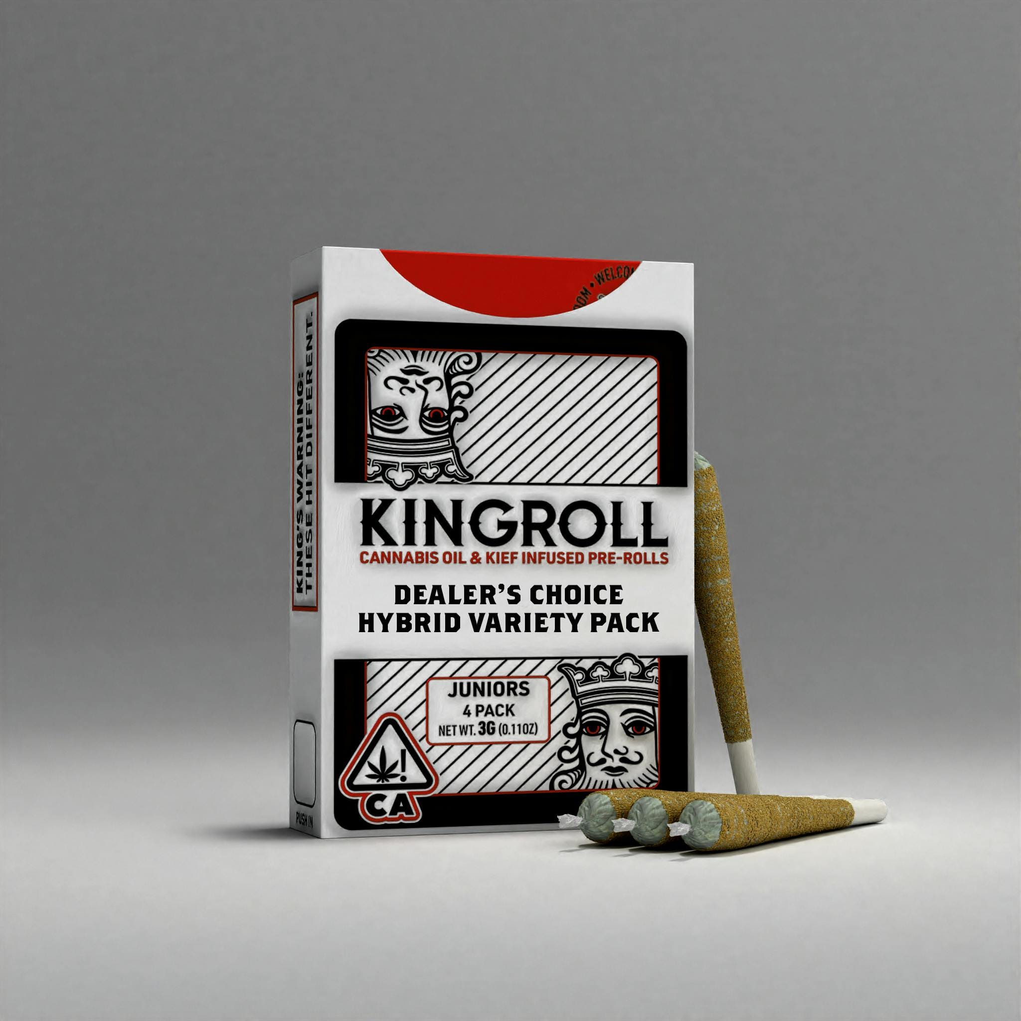 Hybrid Mixed Pack #6- Kingroll Dealers Choice 3g 4-Pack - KingRoll -  - $37.50 - Pre-Rolls