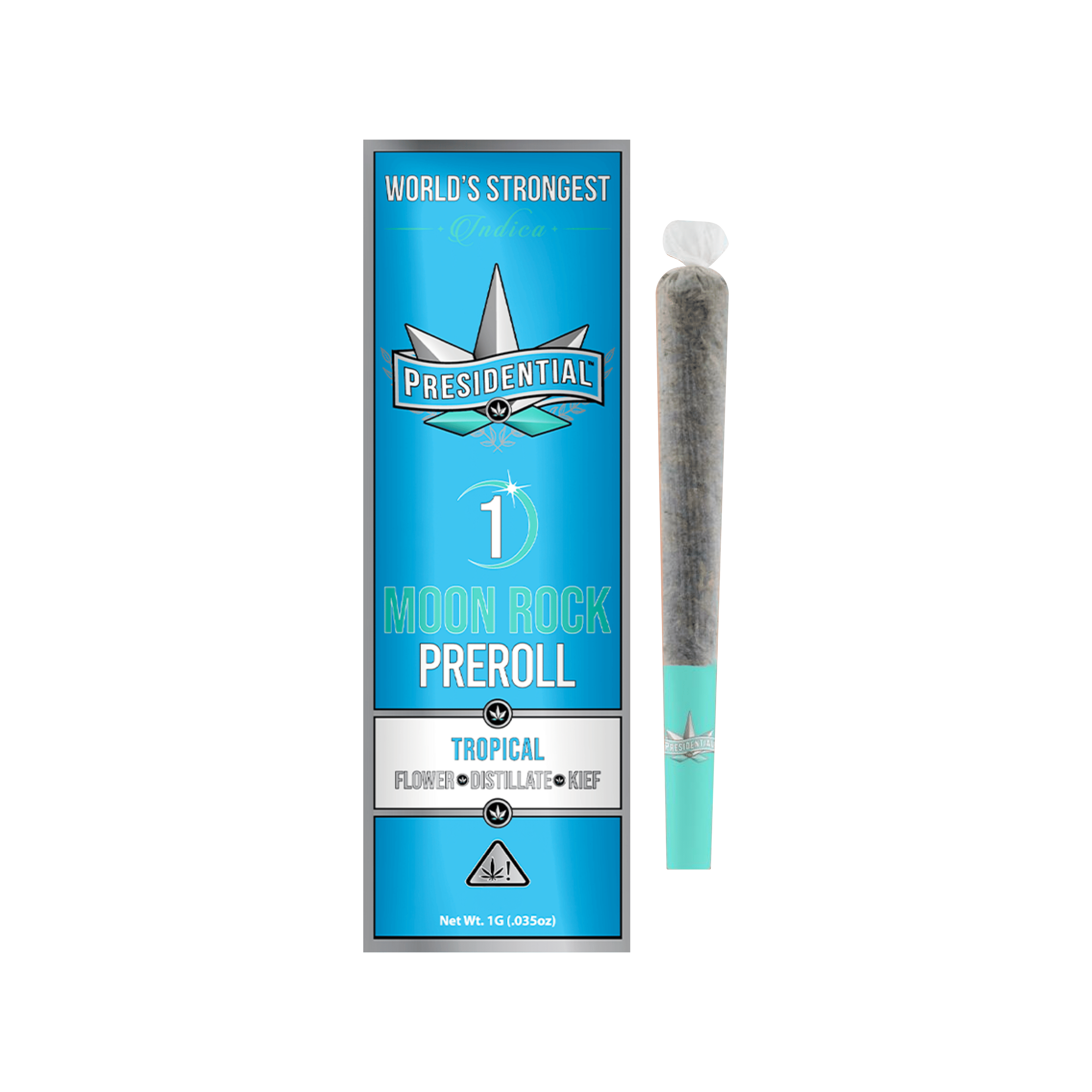 Tropical Moon Rock Pre Roll - 1g - Presidential -  - $16 - Infused Pre-Rolls