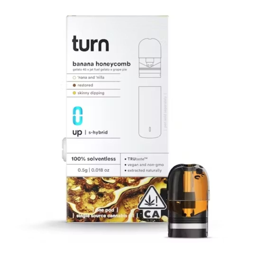 Banana Honeycomb 'Turn Up' .5g Solventless Pod - Turn -  - $32 - Vapes