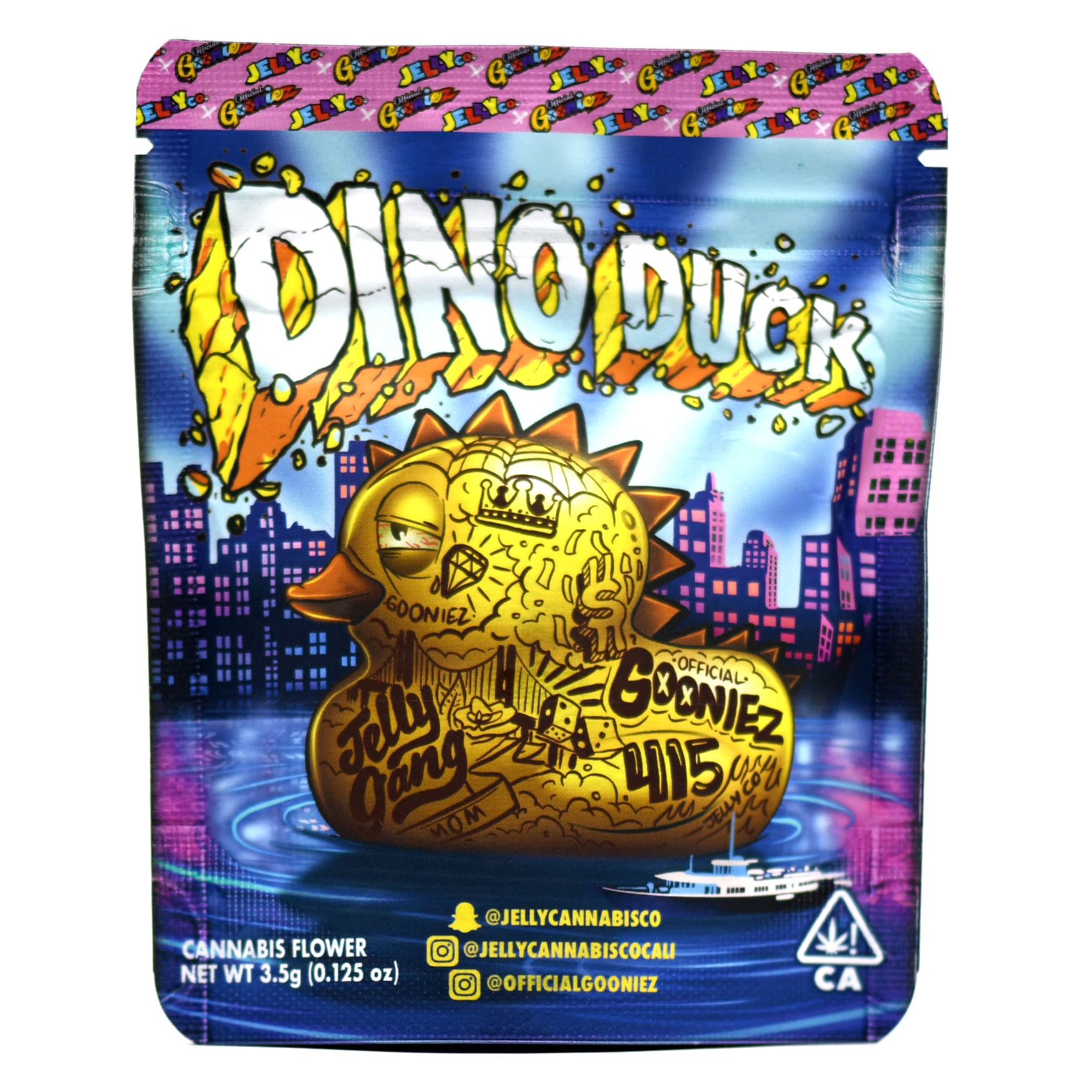 Dino Duck (I/H) 25% - 3.5G *SPECIAL PRICING* - Official Gooniez - Eighth - $53 - Exotic Eighths - Buy 8 Mix & Match get 13.5% Off PLUS $.01 Punch T1 Rosin