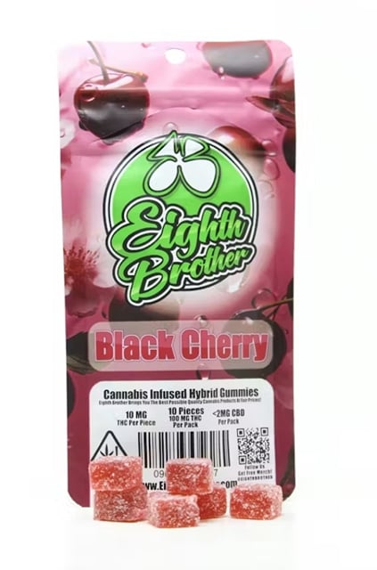 Black Cherry Gummies 100mg 10 Pack (10mg per piece)