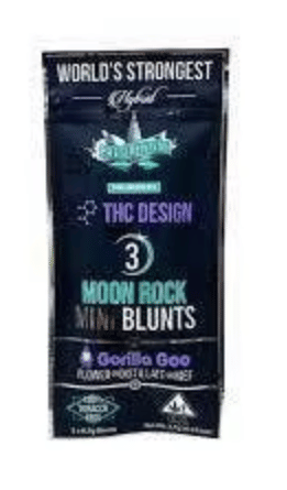 Gorilla Goo Mini Moon Rock Blunts 3pk - Presidential - 3pk Gorilla Goo (H) - $28 - Pre-Rolls