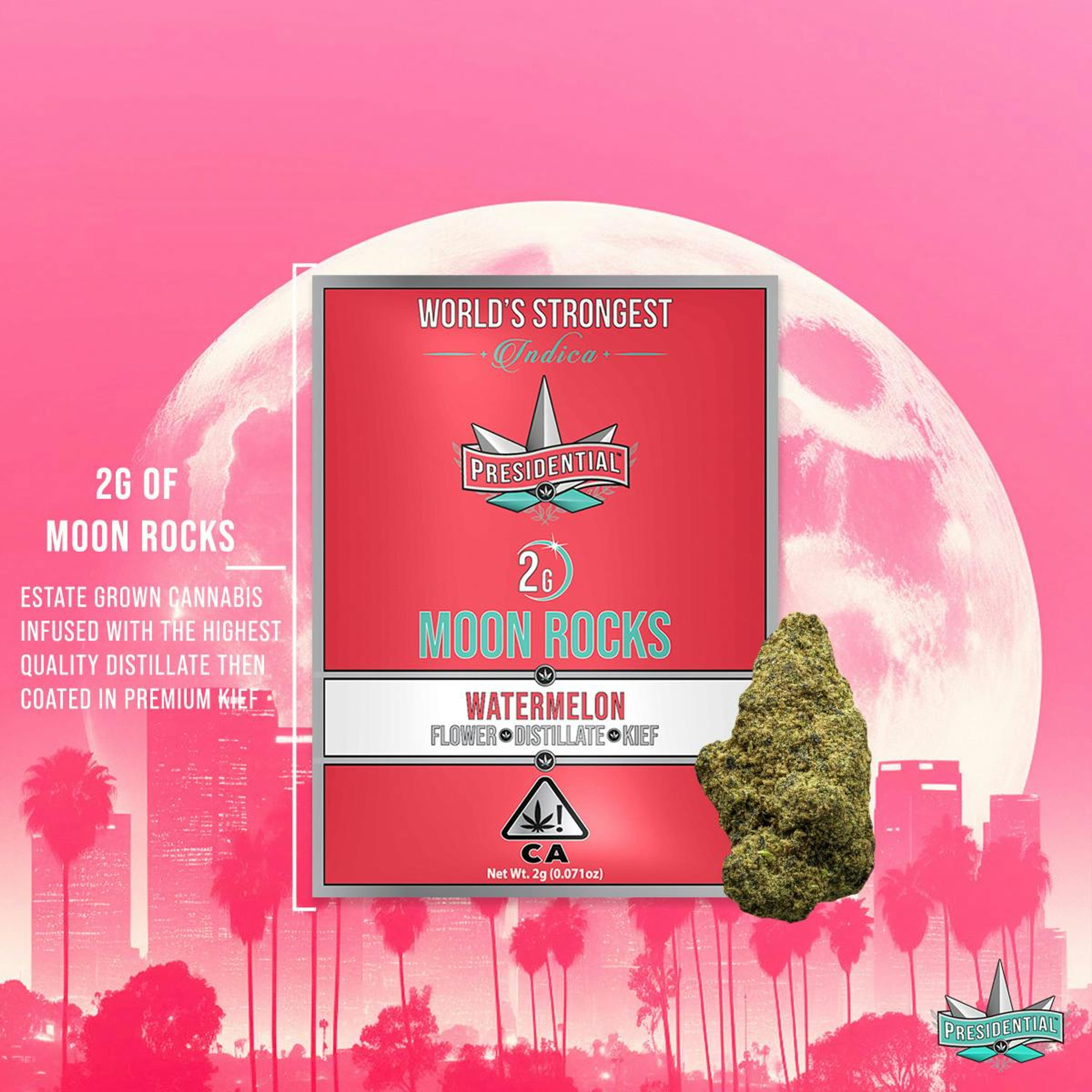Presidential Moonrock - Watermelon (2g) - Presidential - Presidential Moonrock - Watermelon (2g) - $41 - Infused Flower